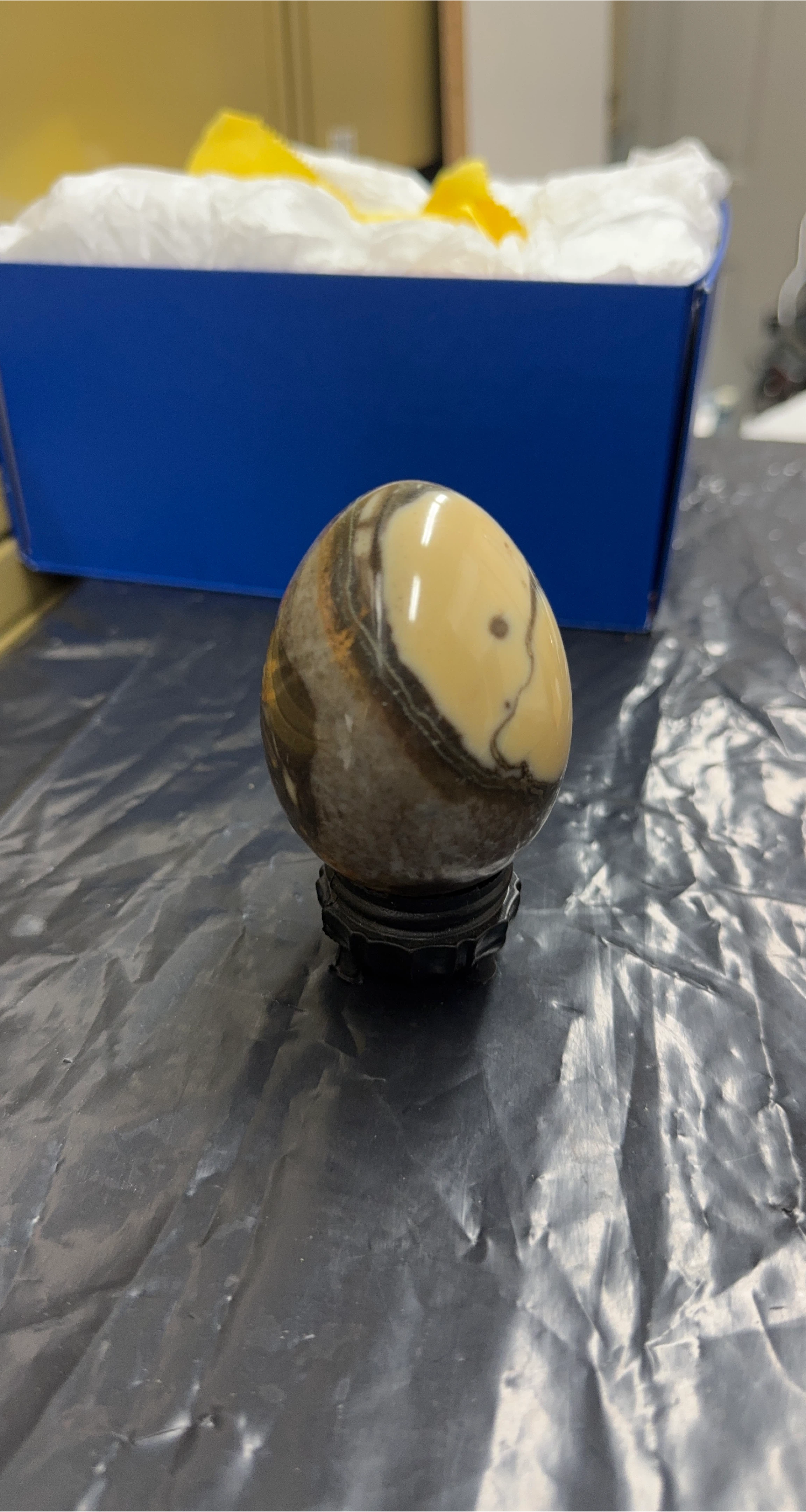 Solid Marble Egg on Stand thumbnail