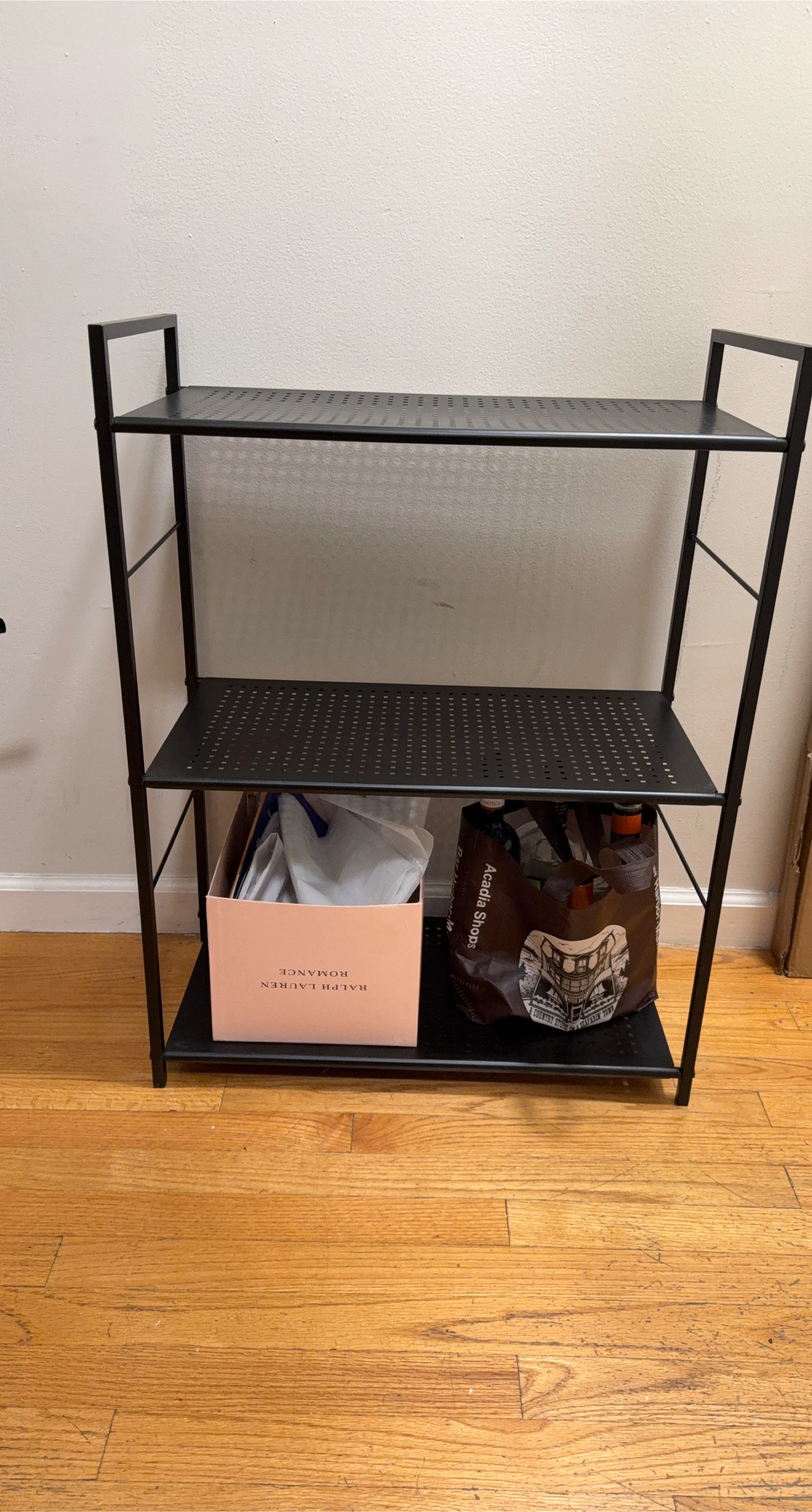 Black Metal 3-Tier Shelf - photo 2