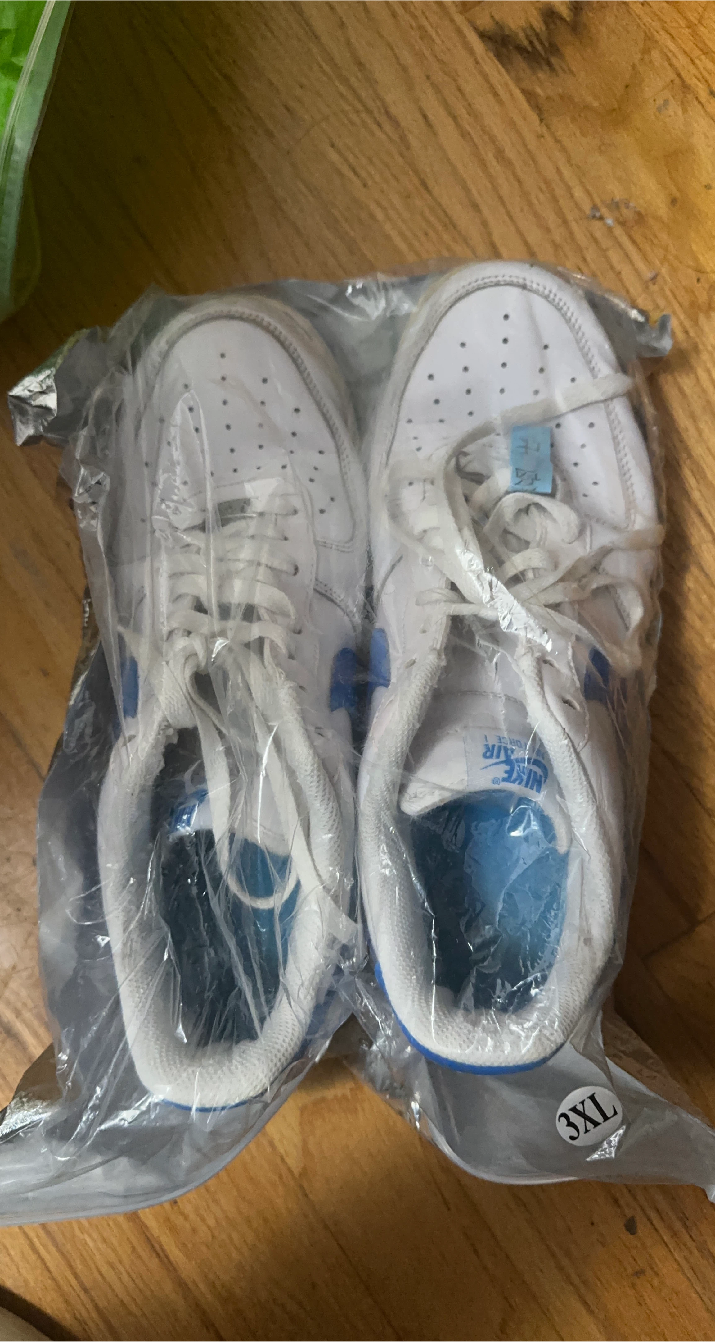 Nike Air Force 1 White/Blue - Size 3XL thumbnail