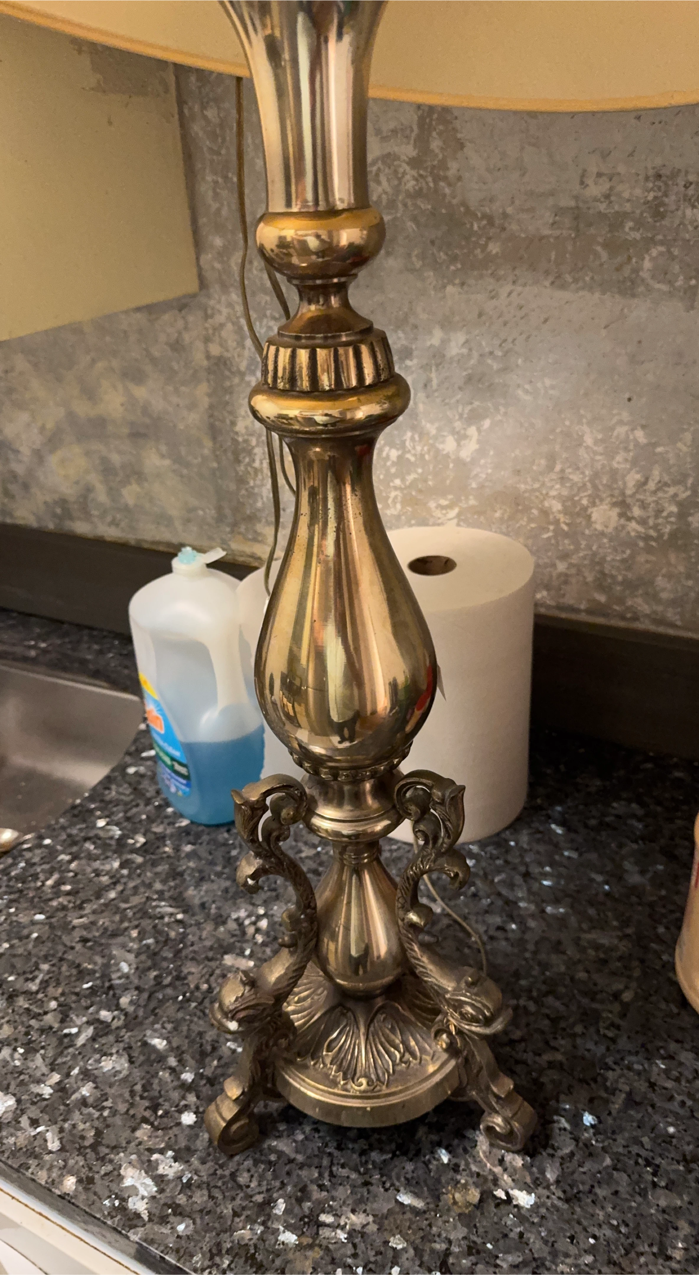 Vintage Brass Table Lamp thumbnail