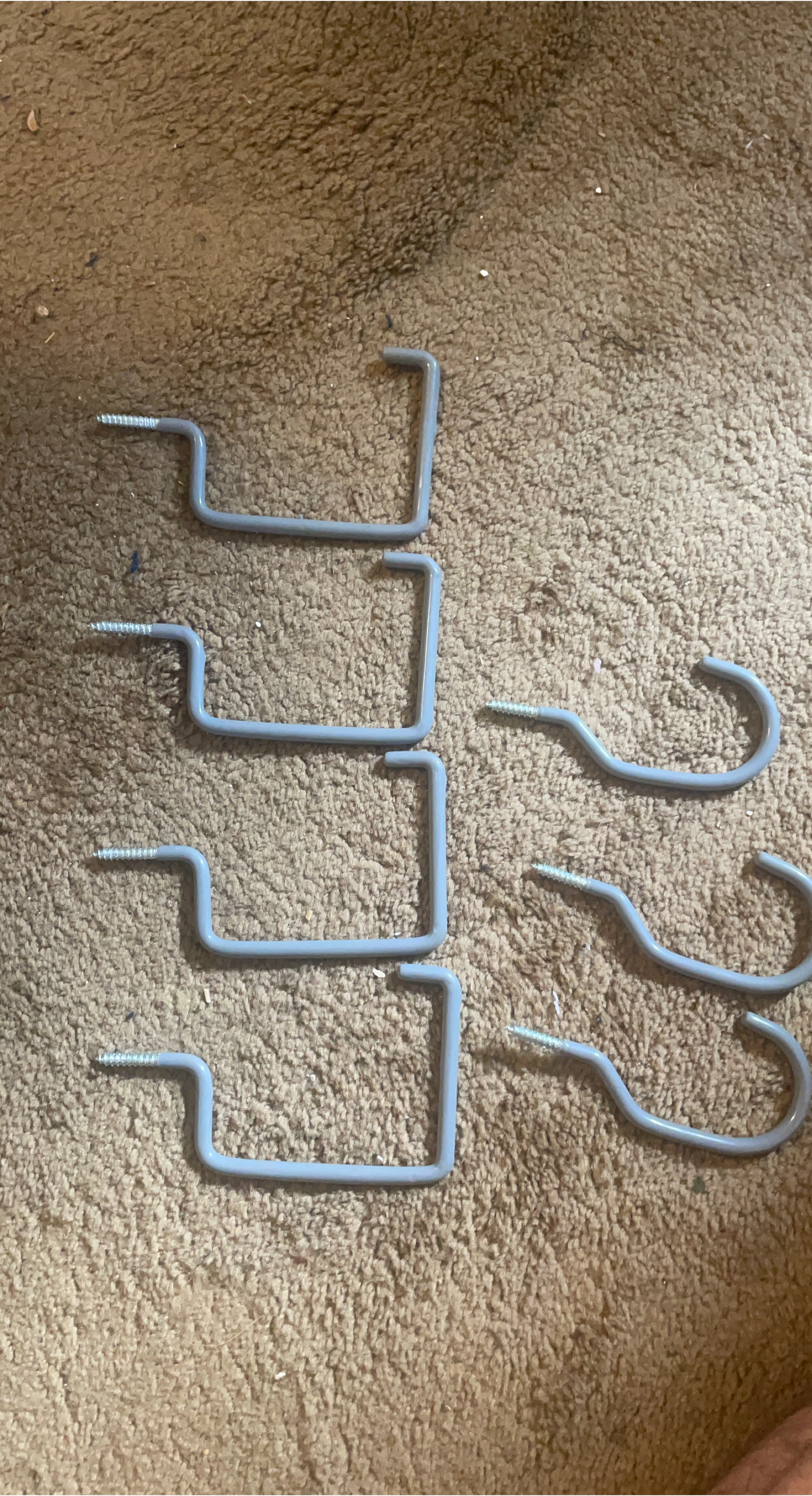 Wall Mounting Hooks - 7 Piece Set thumbnail