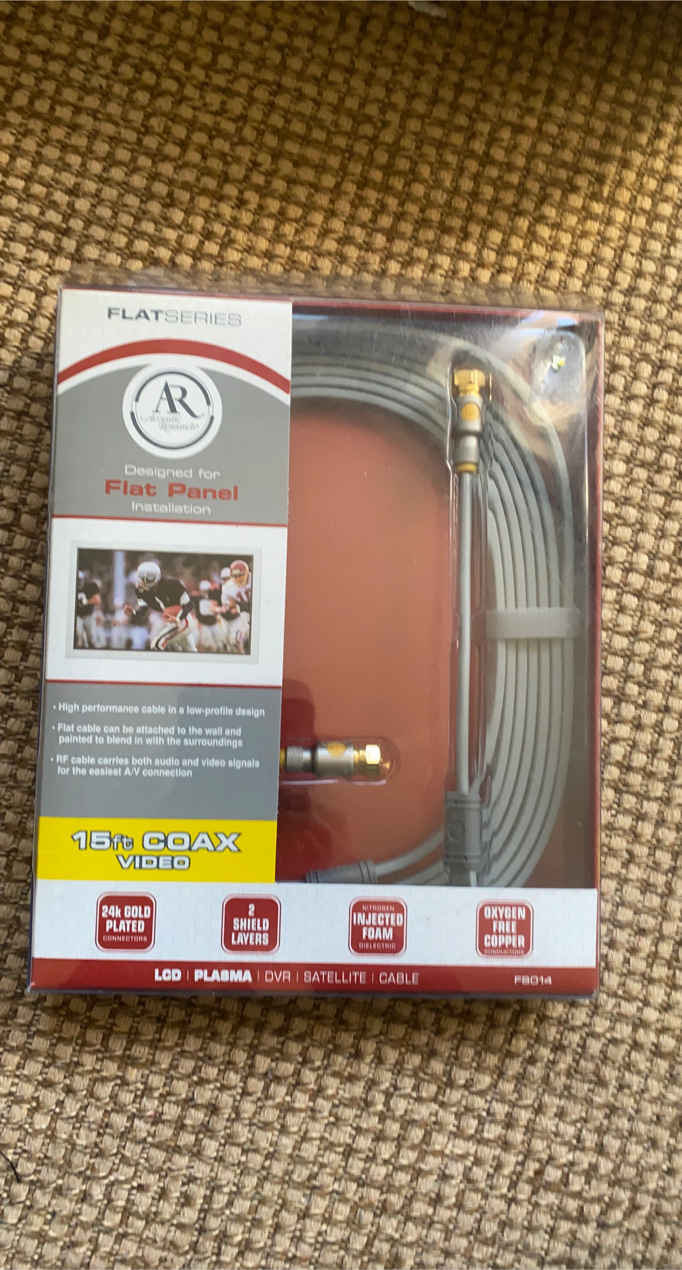 15ft Coax Video Cable