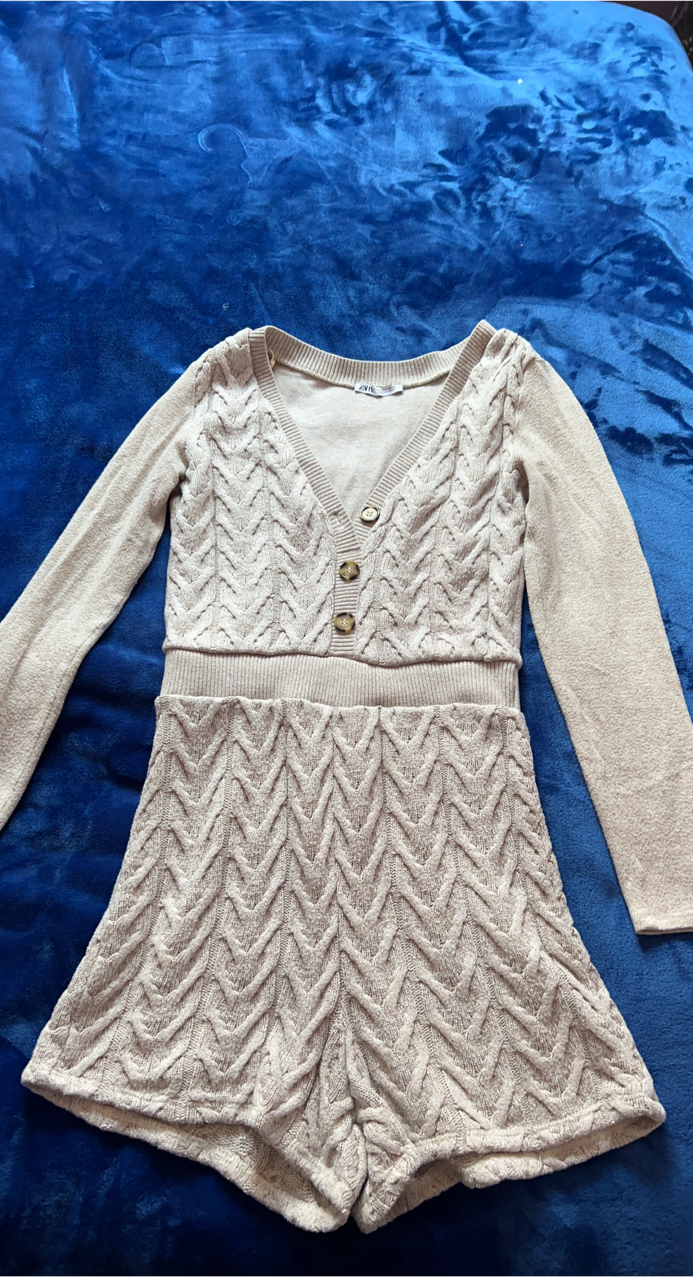 Zara Knit Romper - Size Medium