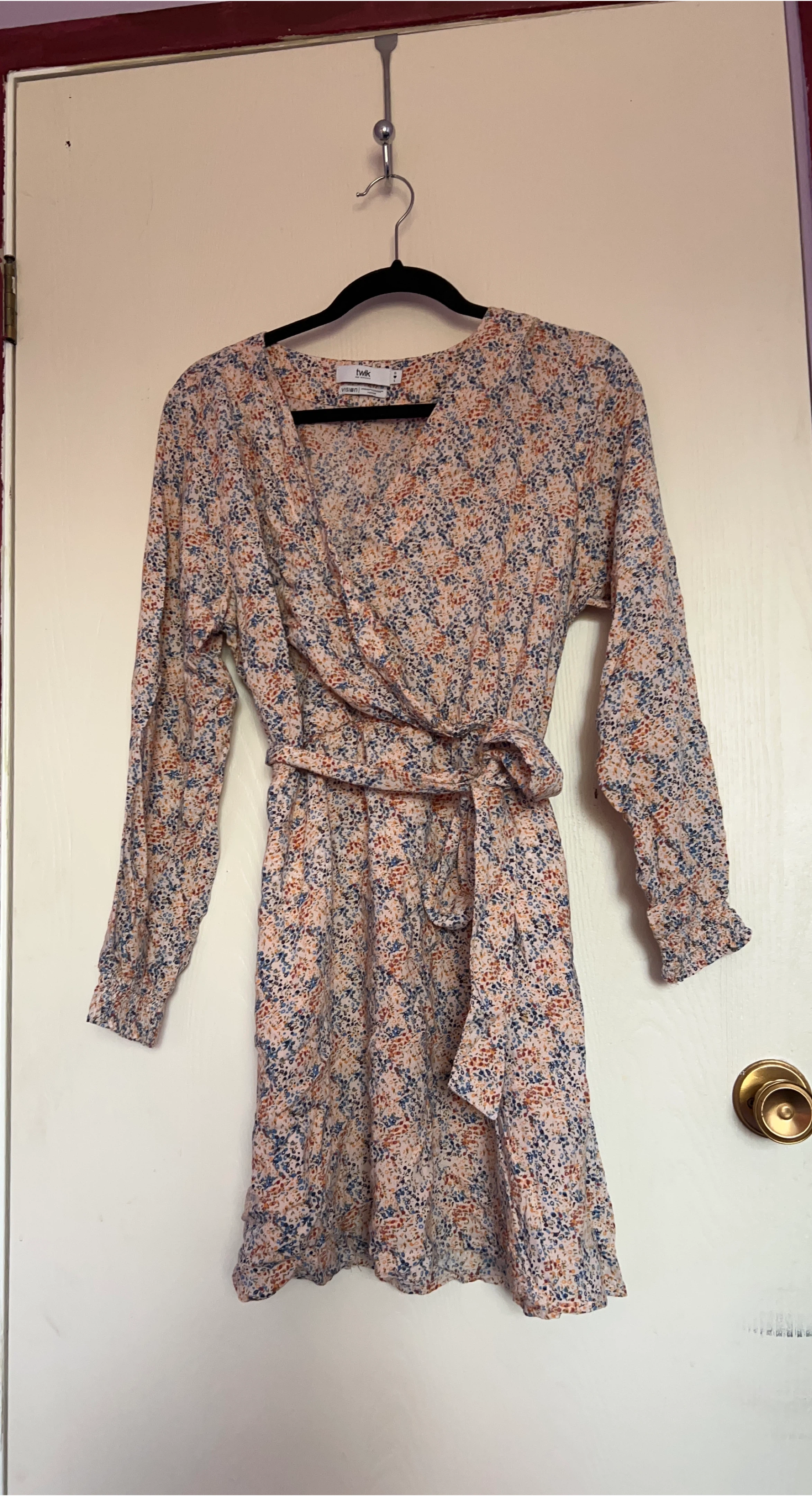 Twik Floral Print Mini Dress - Size Large