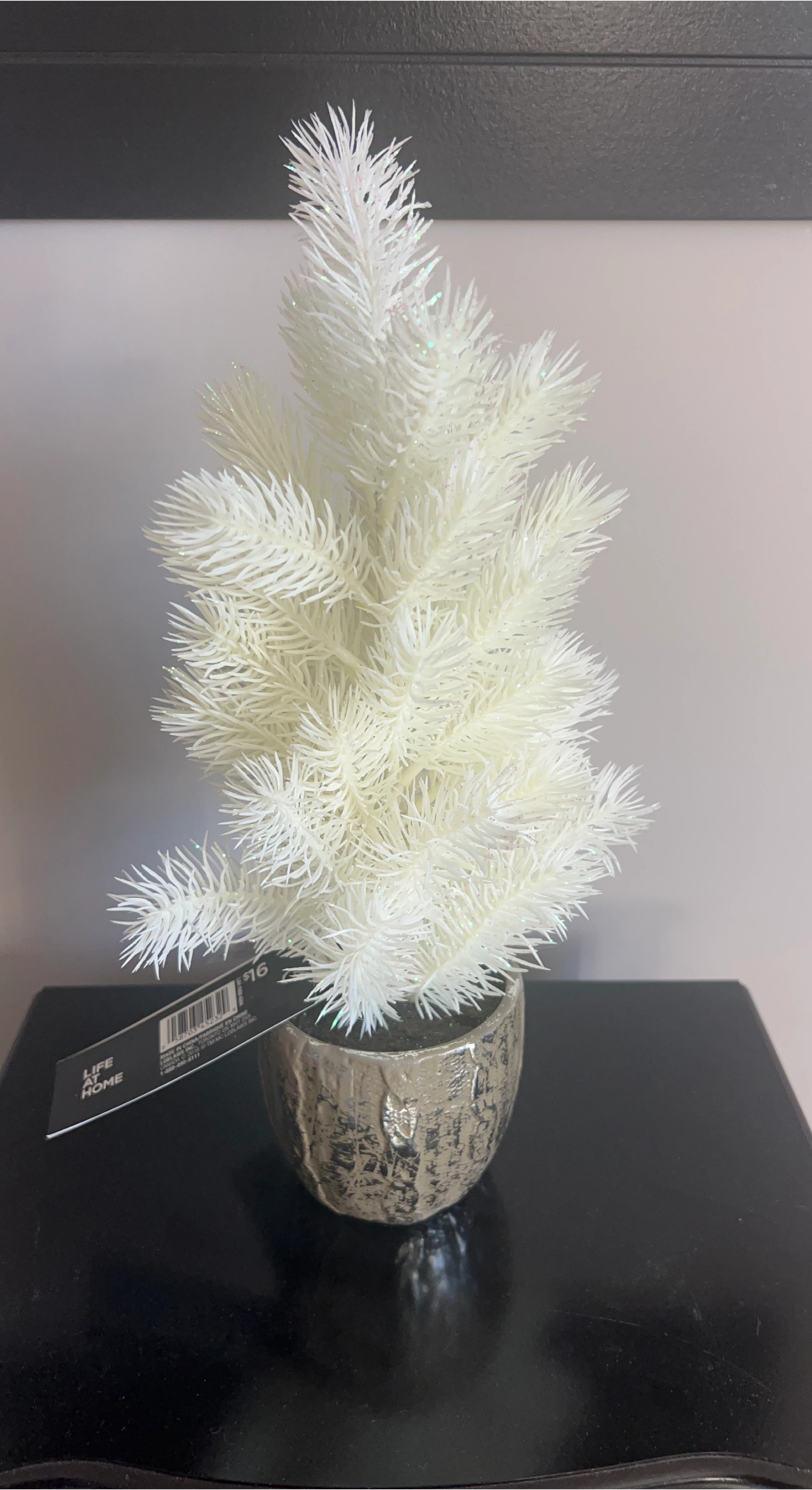 Life At Home White Mini Christmas Tree