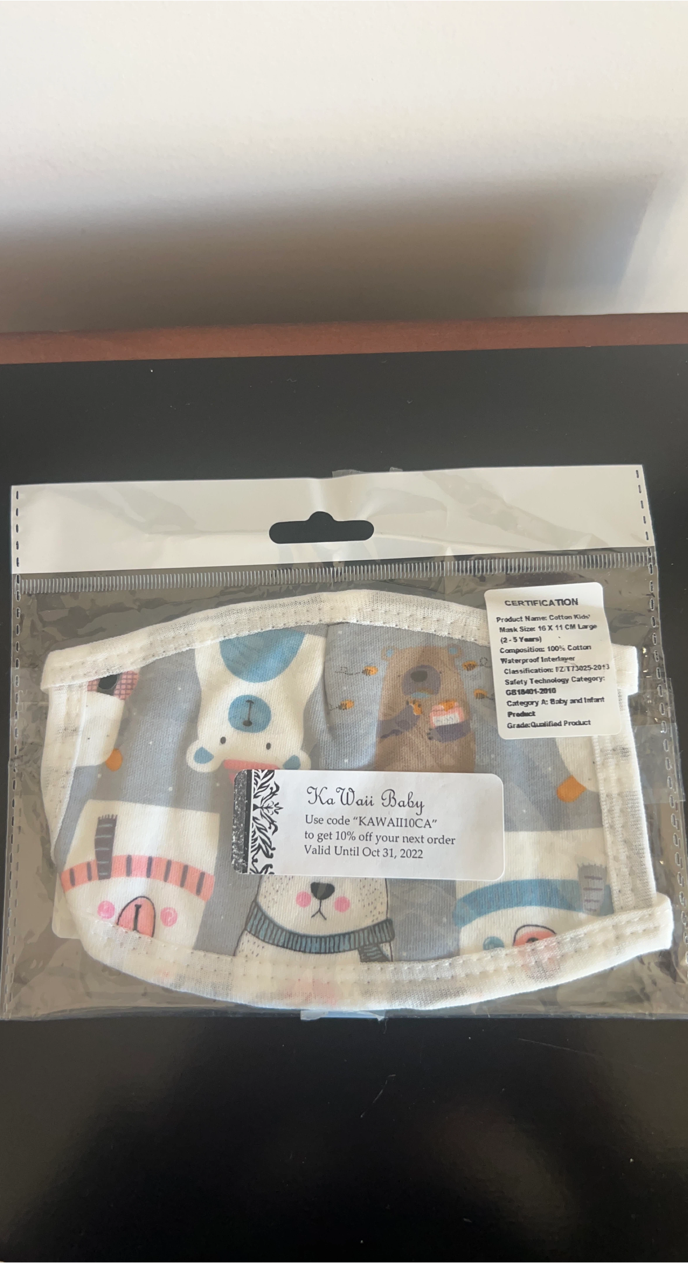 Ka Waii Baby Cotton Kids Mask - New