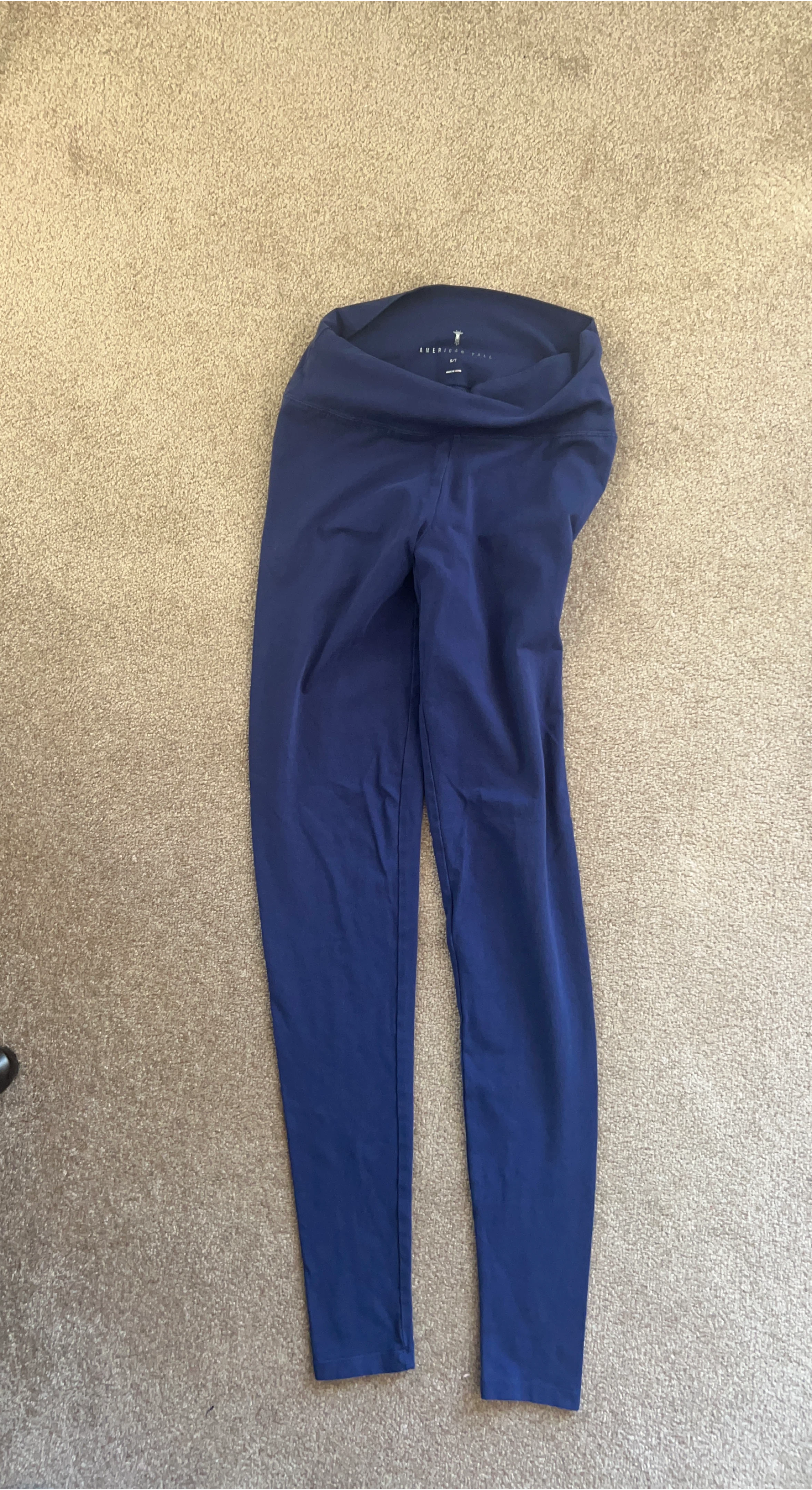American Tall Navy Blue Leggings - Size Medium