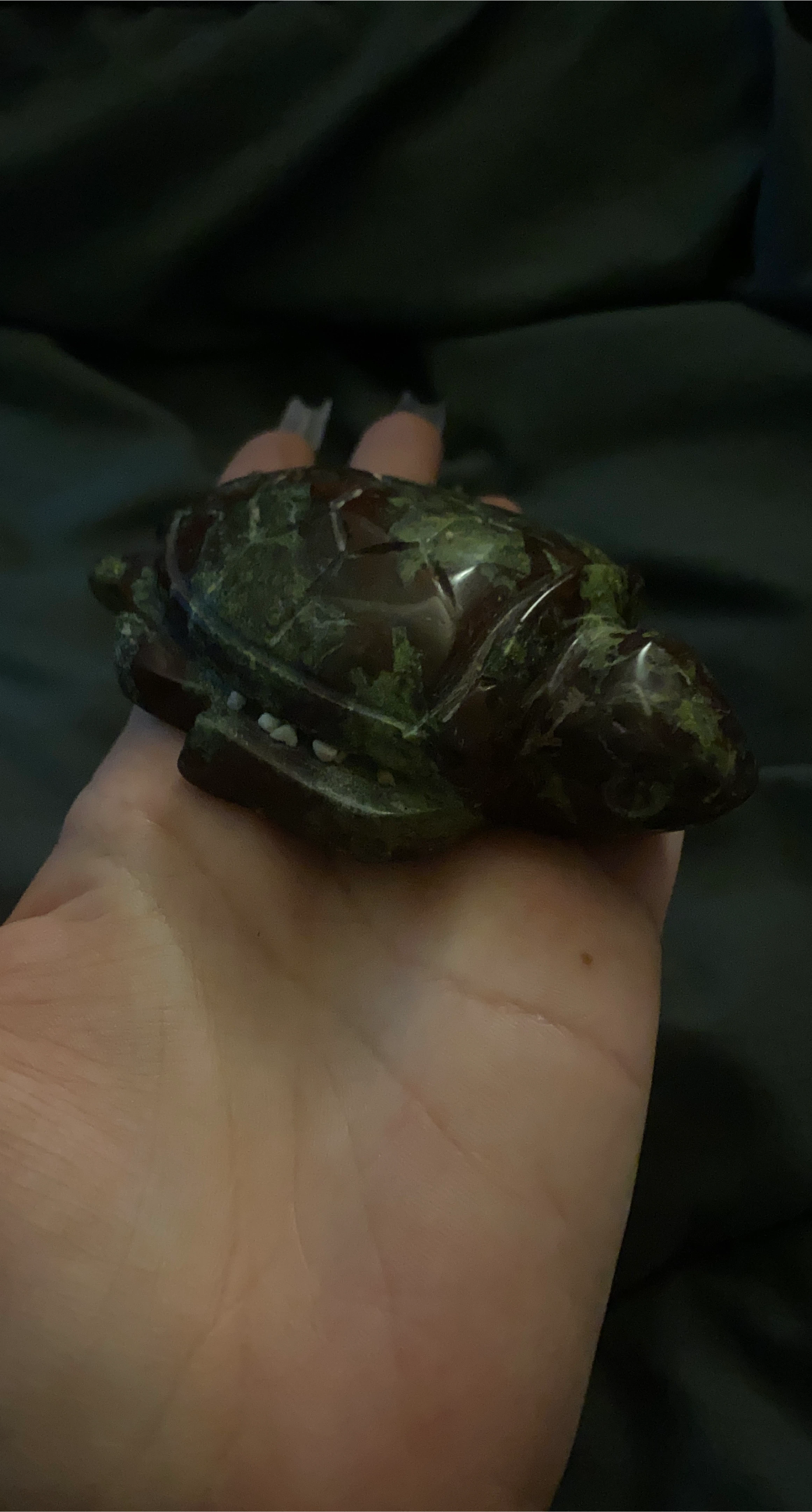 Hand Carved Stone Turtle Figurine thumbnail