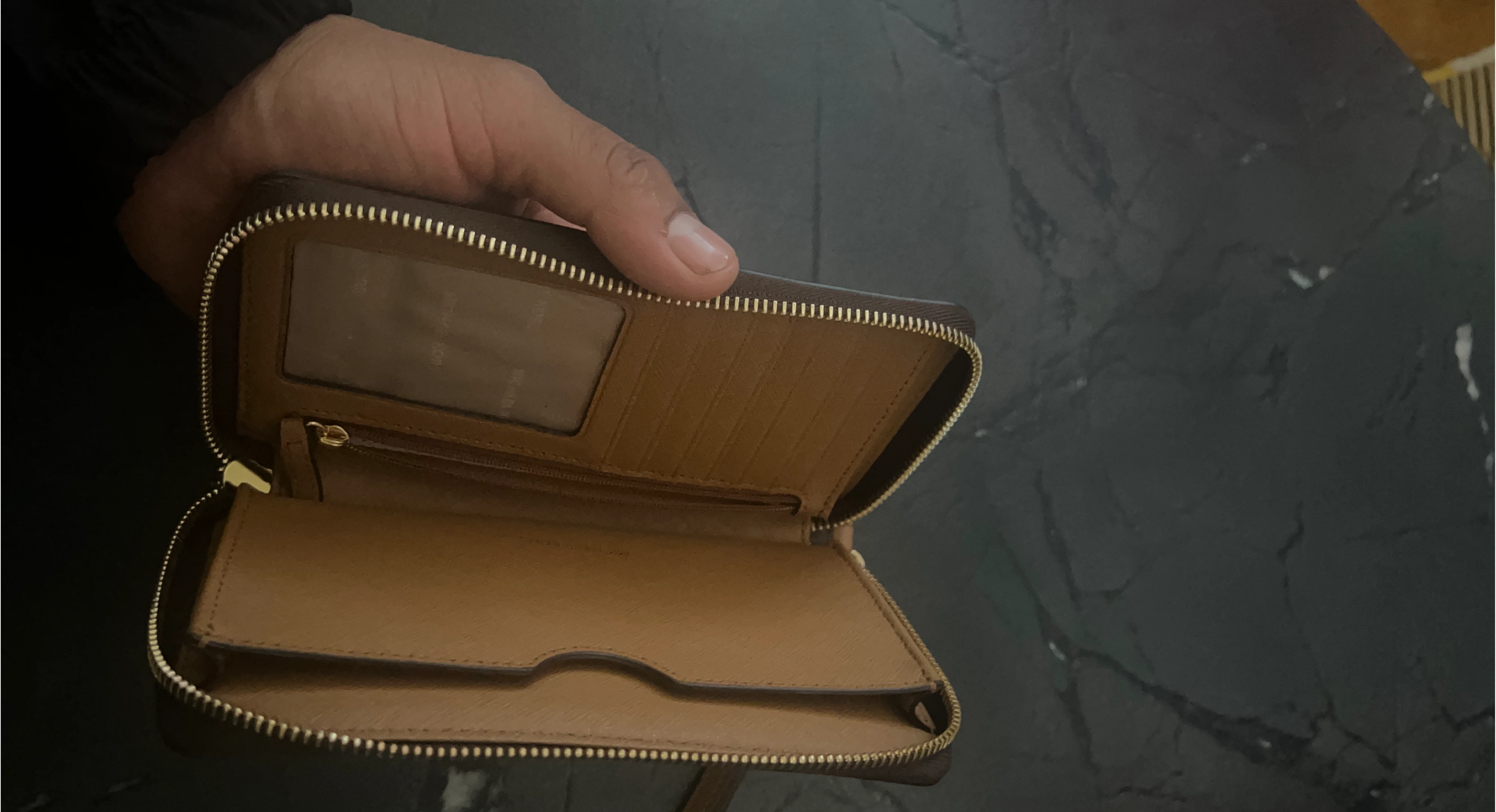Michael Kors Brown Wallet with Stars thumbnail