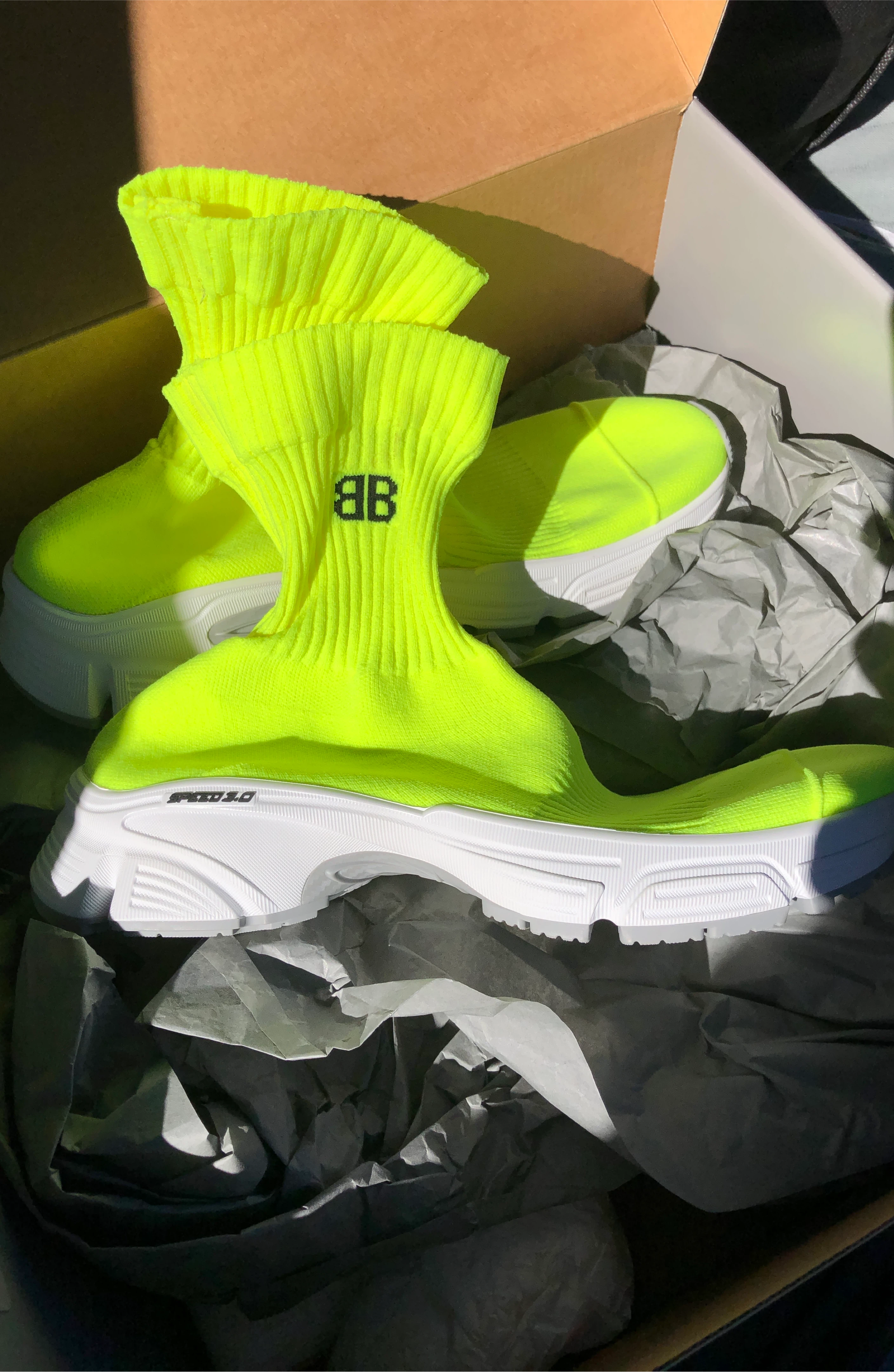 Balenciaga Speed 3.0 Neon Yellow Sneakers thumbnail