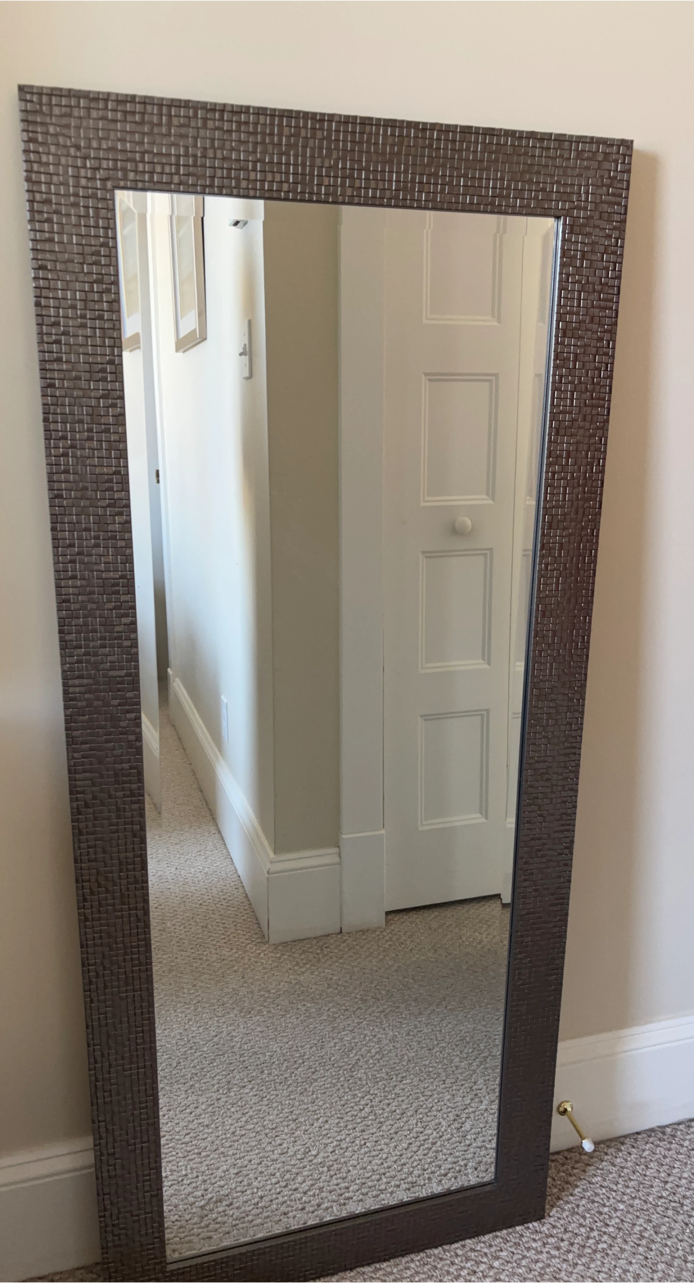 Woven Framed Mirror