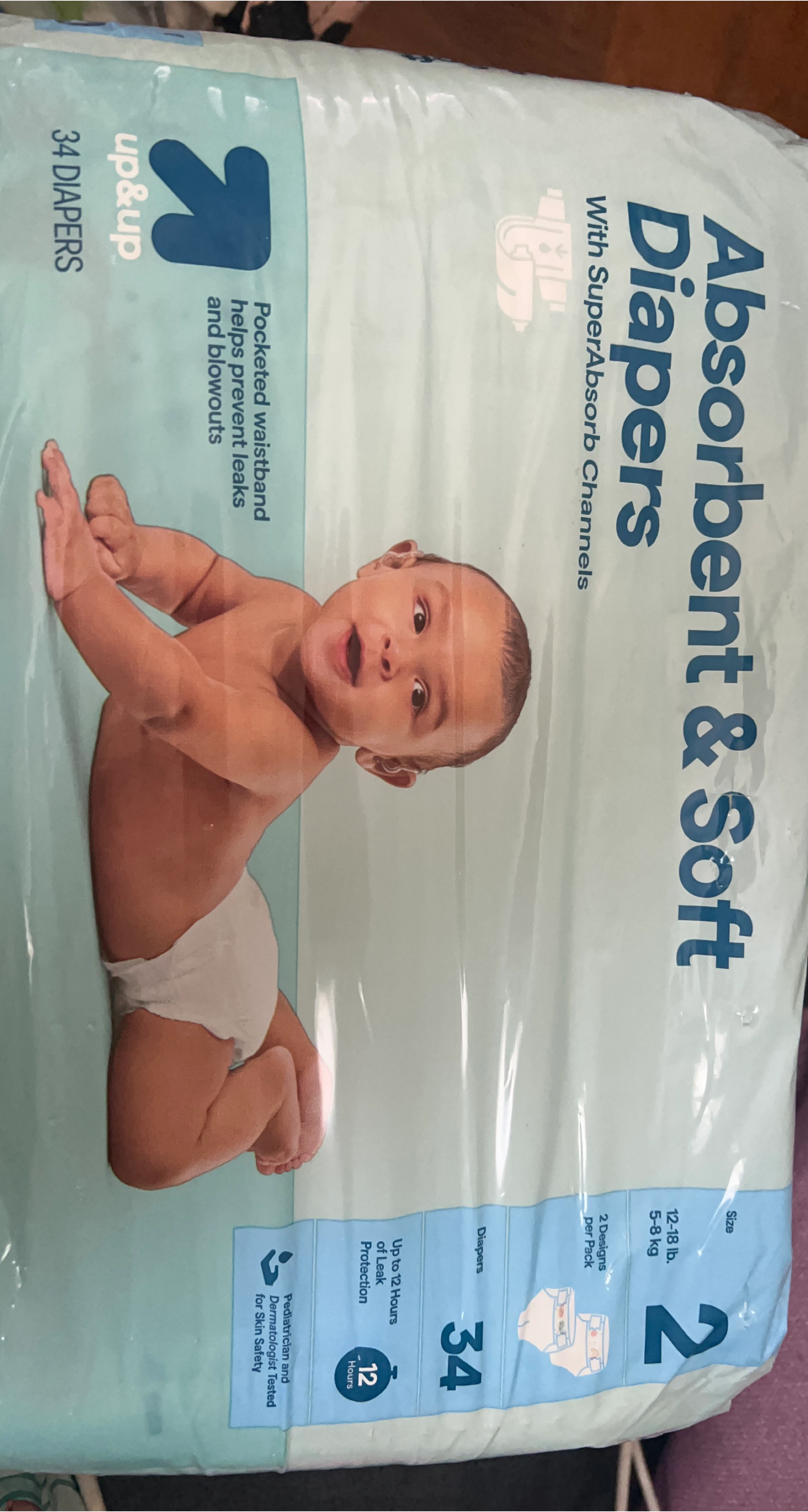 Up&Up Absorbent & Soft Diapers - Size 2 (12-18 lb) thumbnail