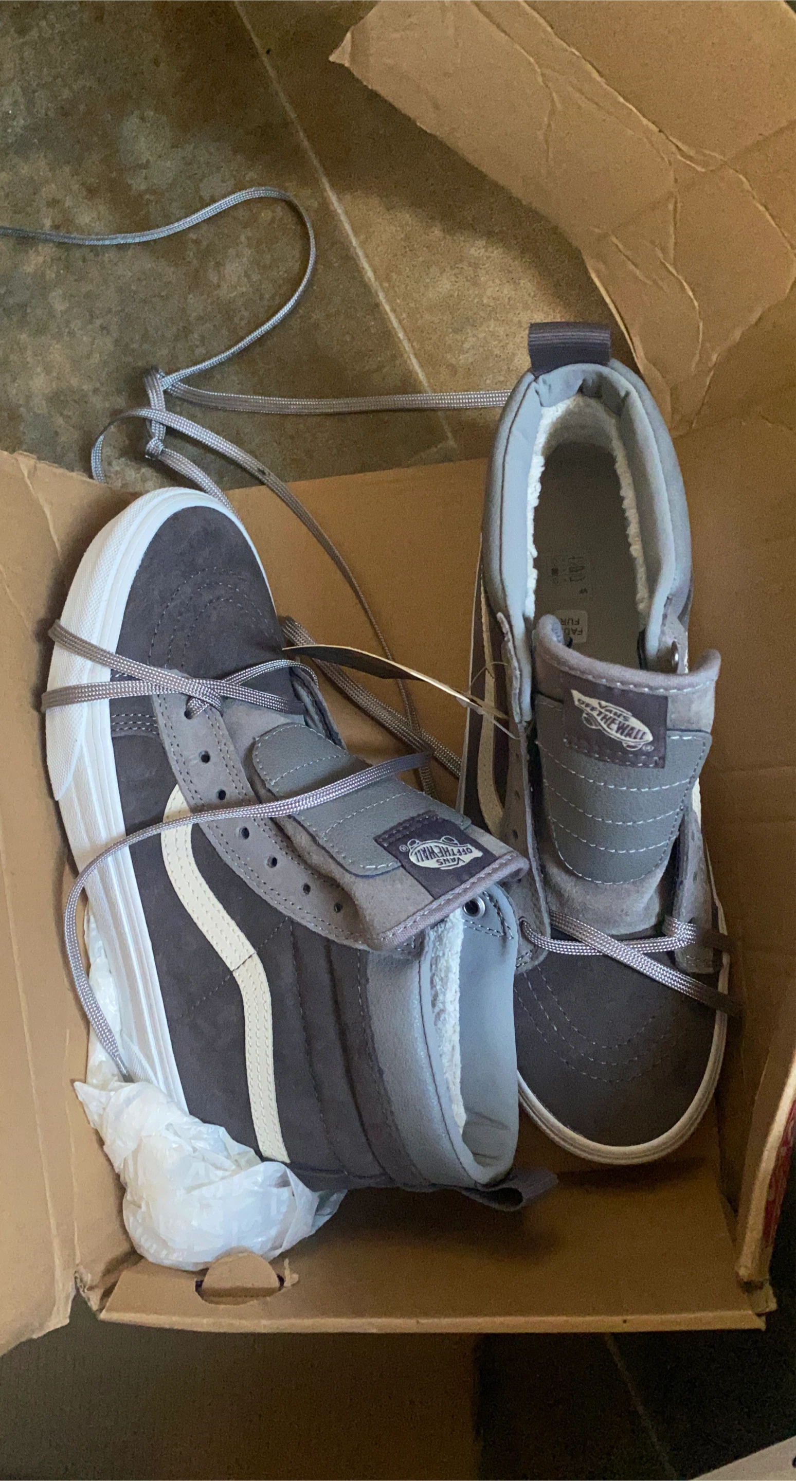 Vans Sk8-Hi MTE-1 Gray/White Shoes size 8