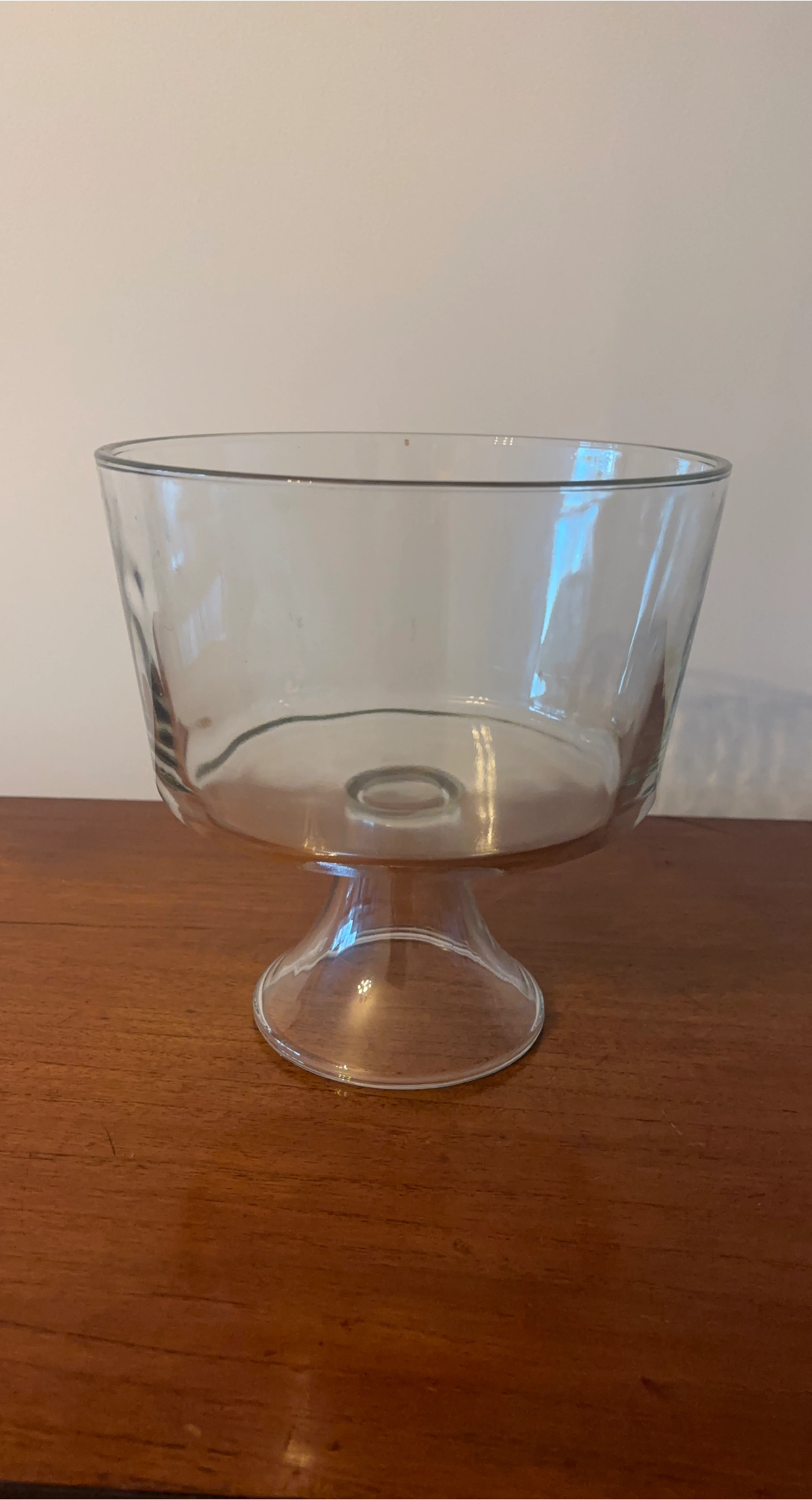 Clear Glass Pedestal Bowl thumbnail