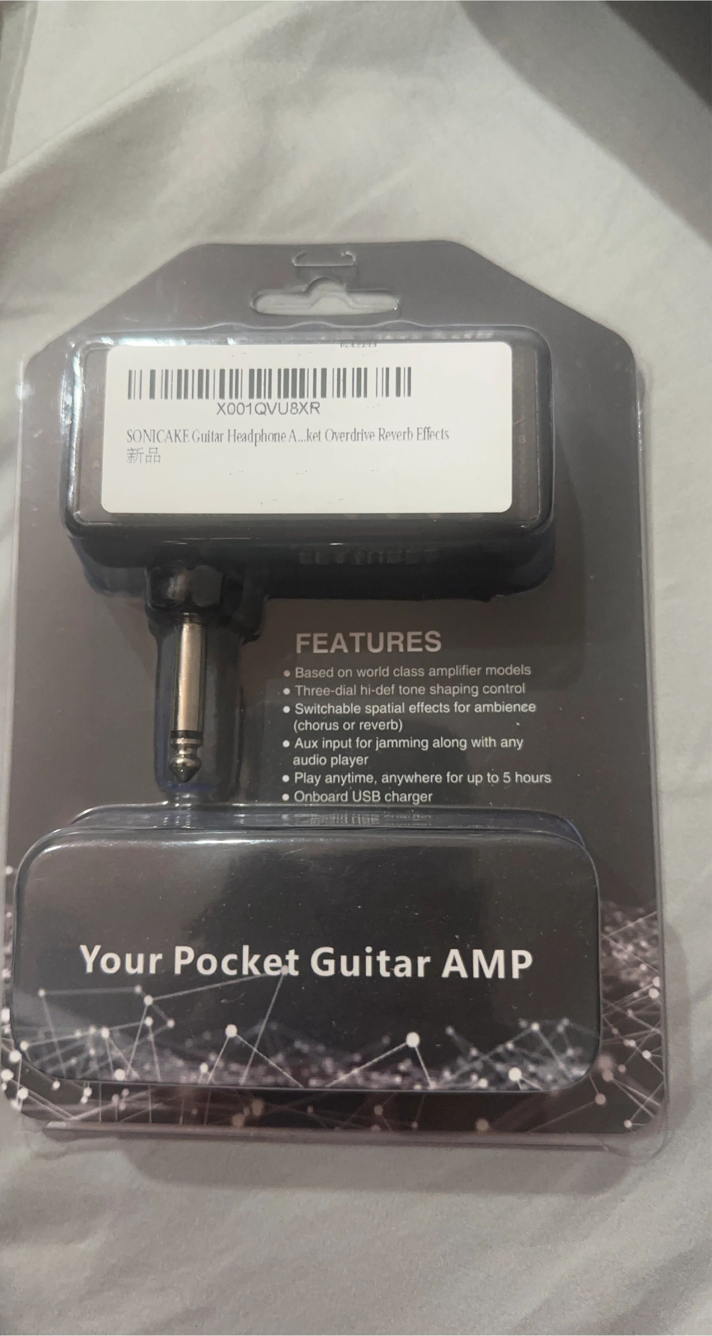 SONICAKE Guitar Headphone Pocket Overdrive Reverb Amp