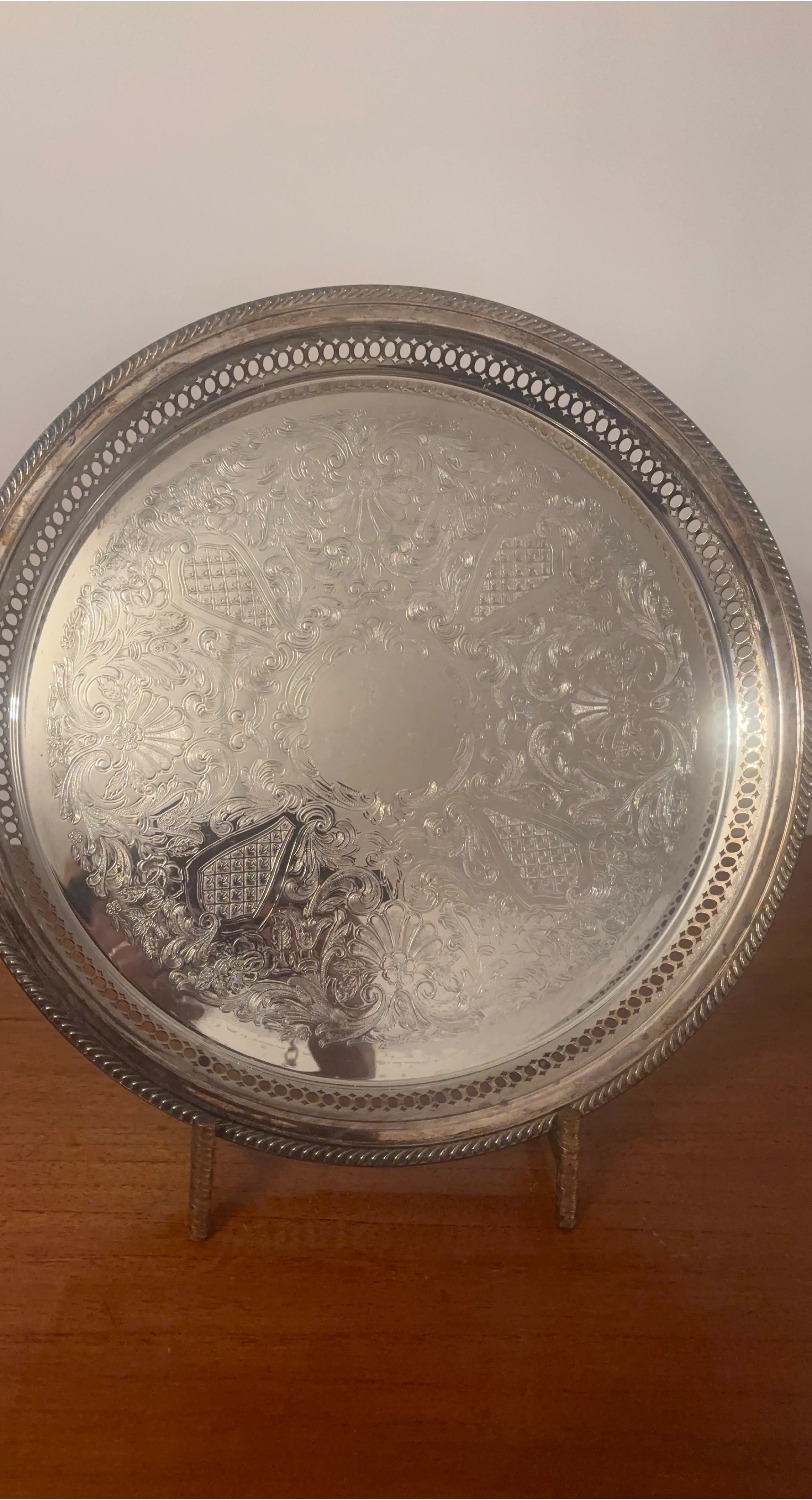 Silver Plated Serving Tray thumbnail