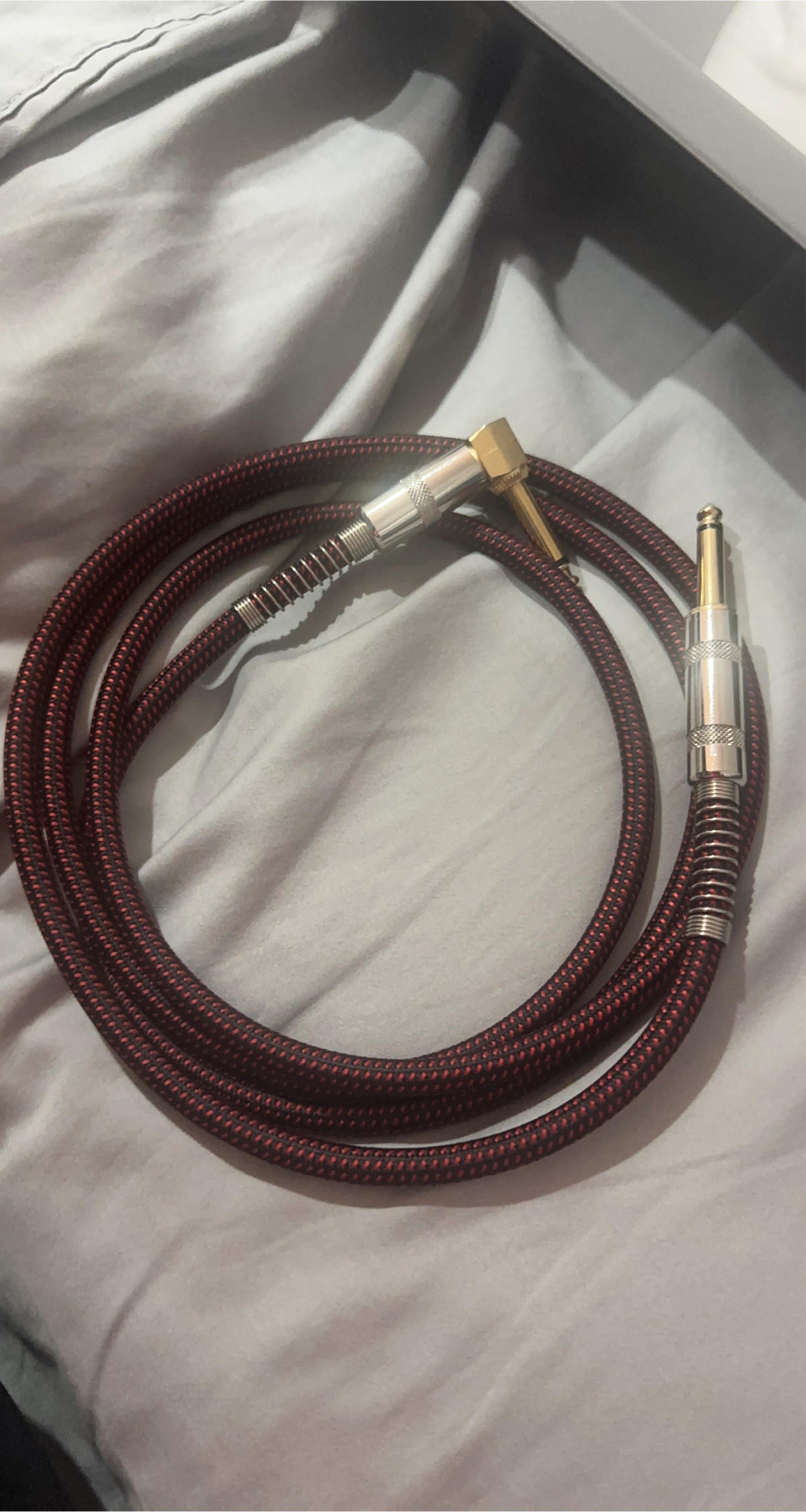 Instrument Cable - Red & Black