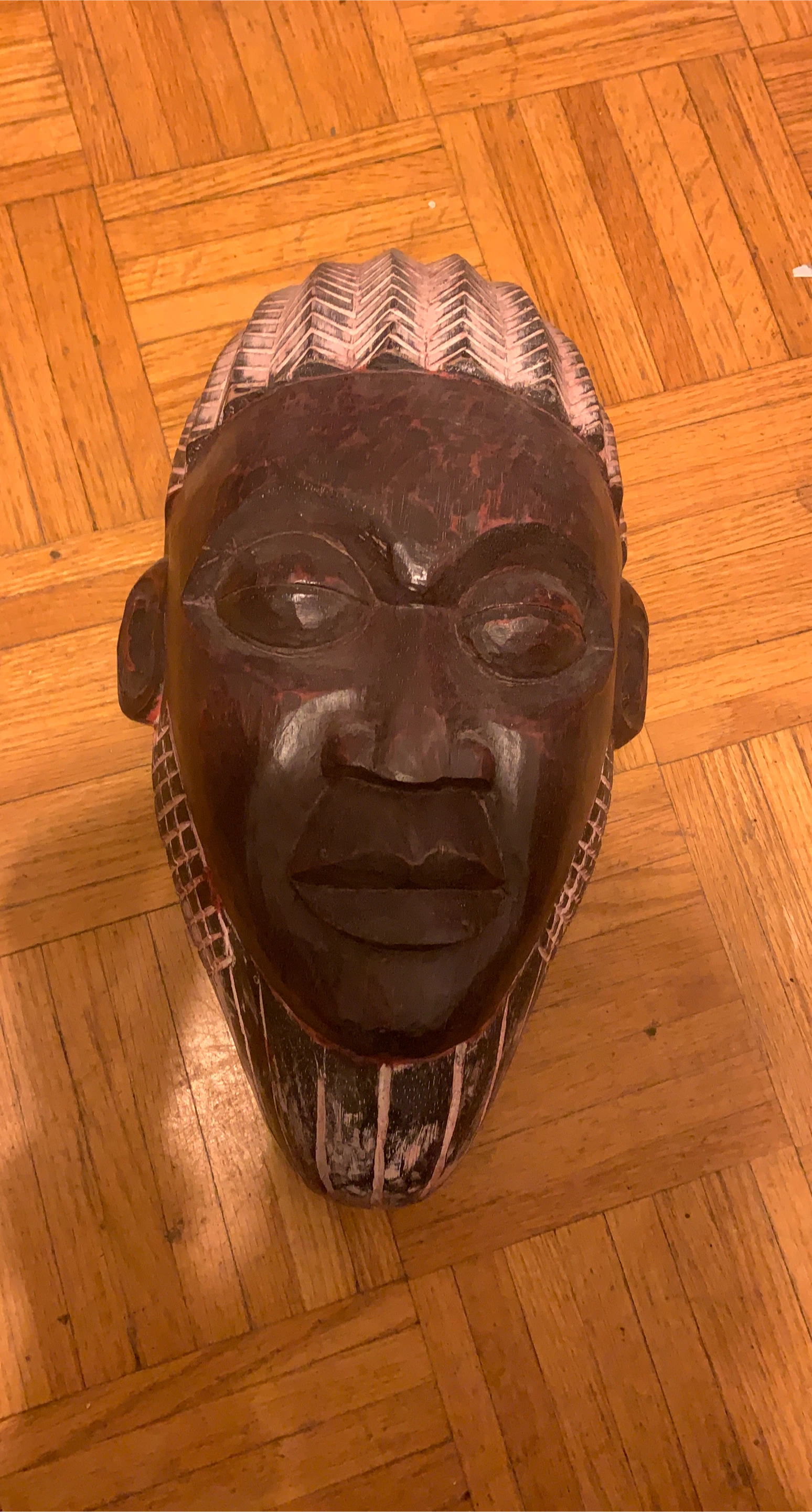 Wooden African Tribal Mask thumbnail