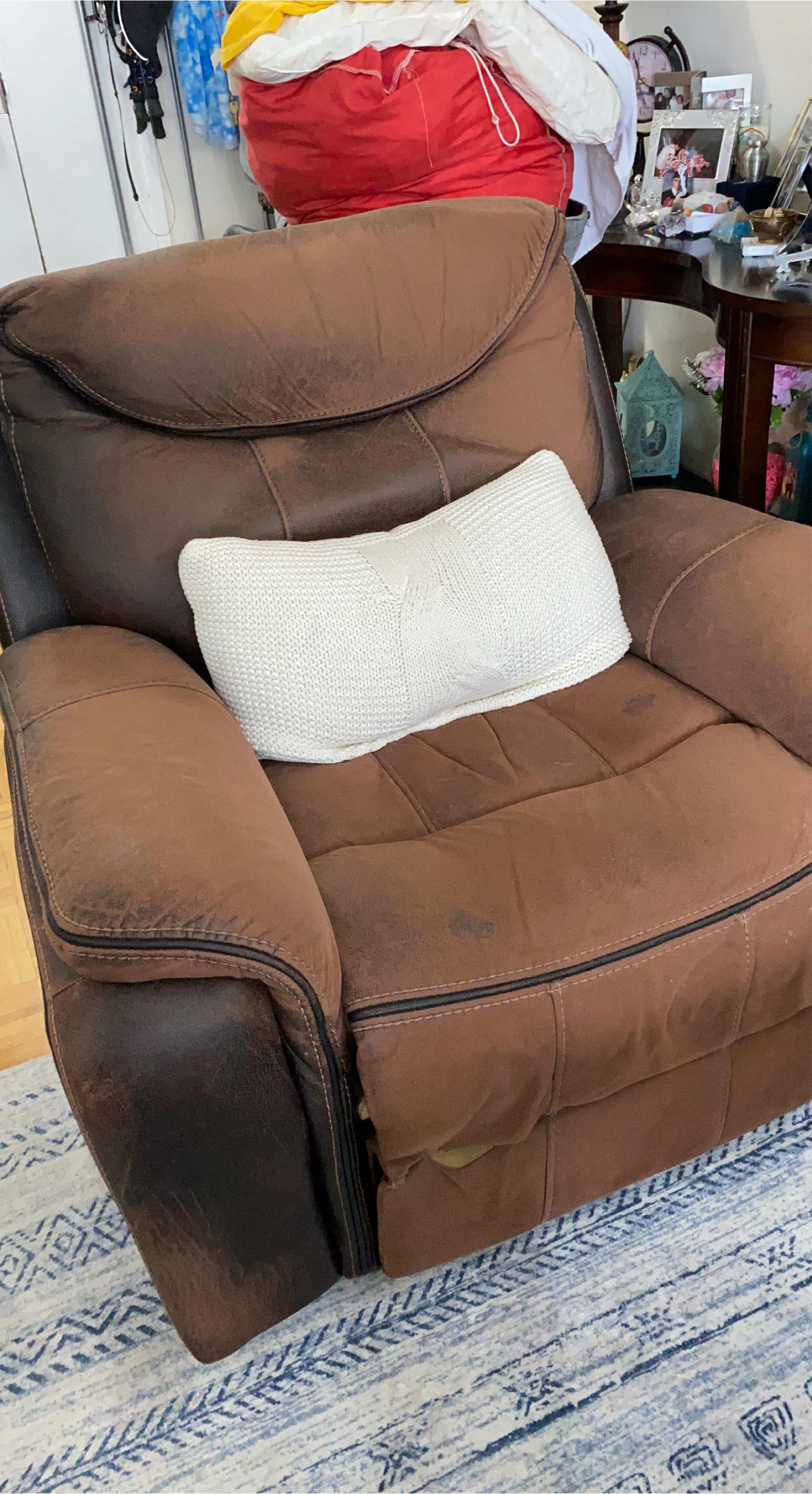 Brown Leather Recliner Chair thumbnail
