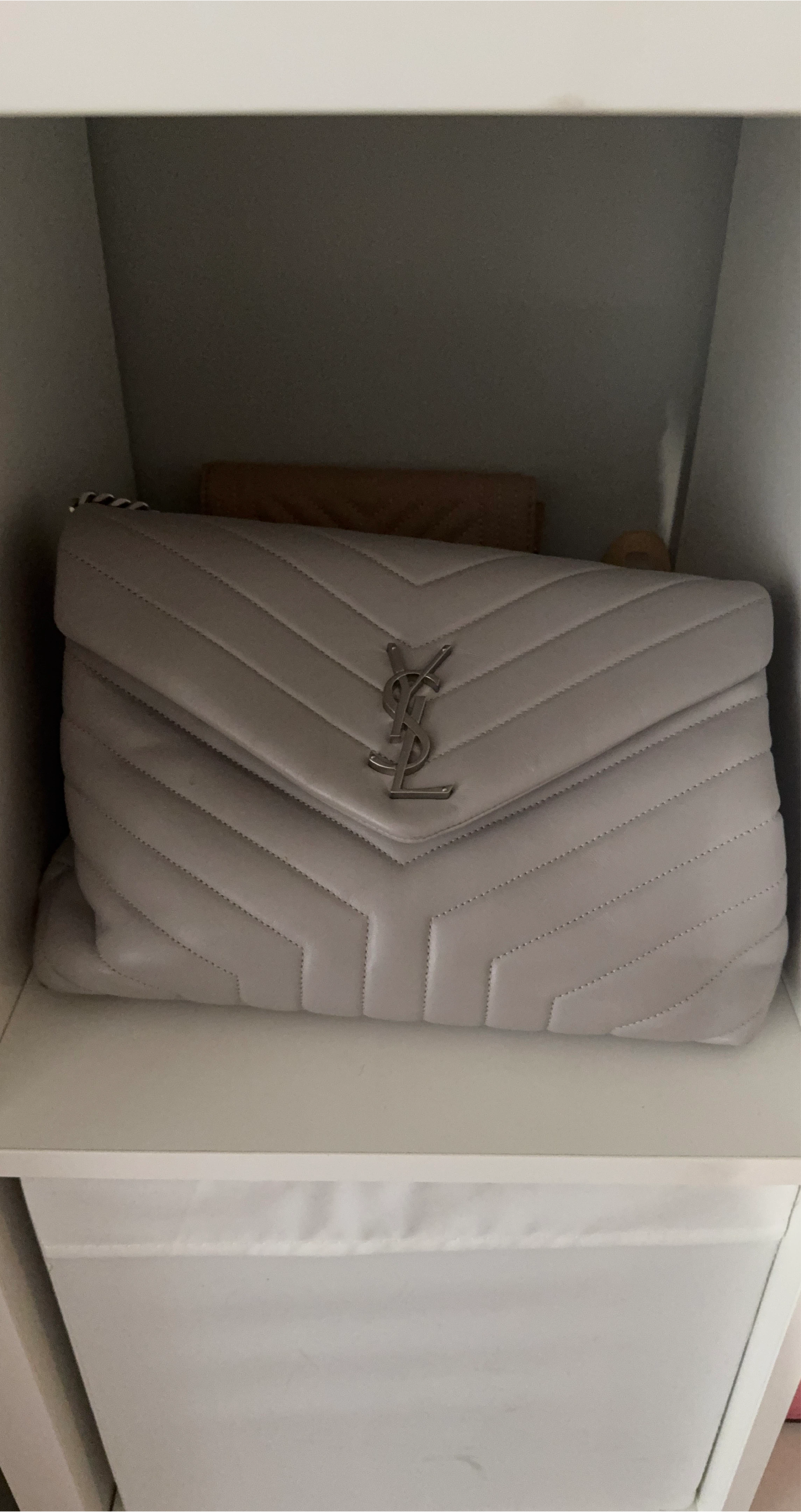 Saint Laurent YSL Loulou Bag, Grey image indicator(2)