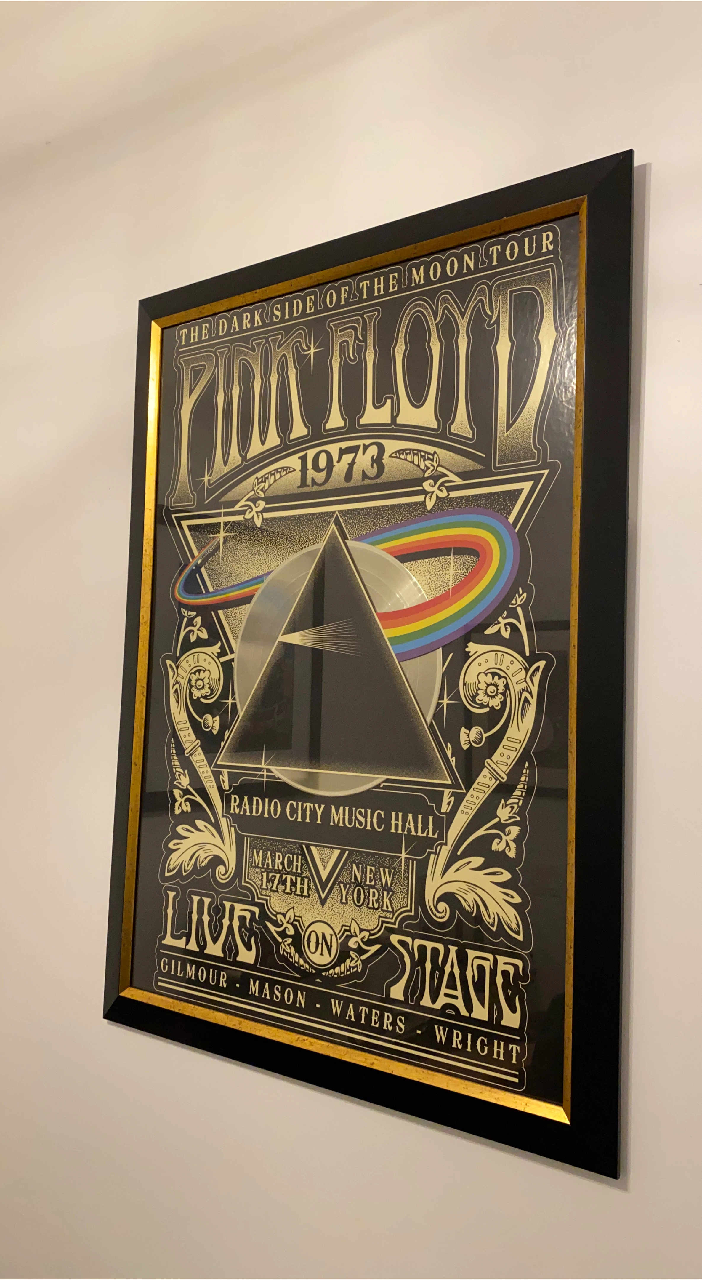 Pink Floyd 1973 Dark Side of the Moon Tour Poster thumbnail