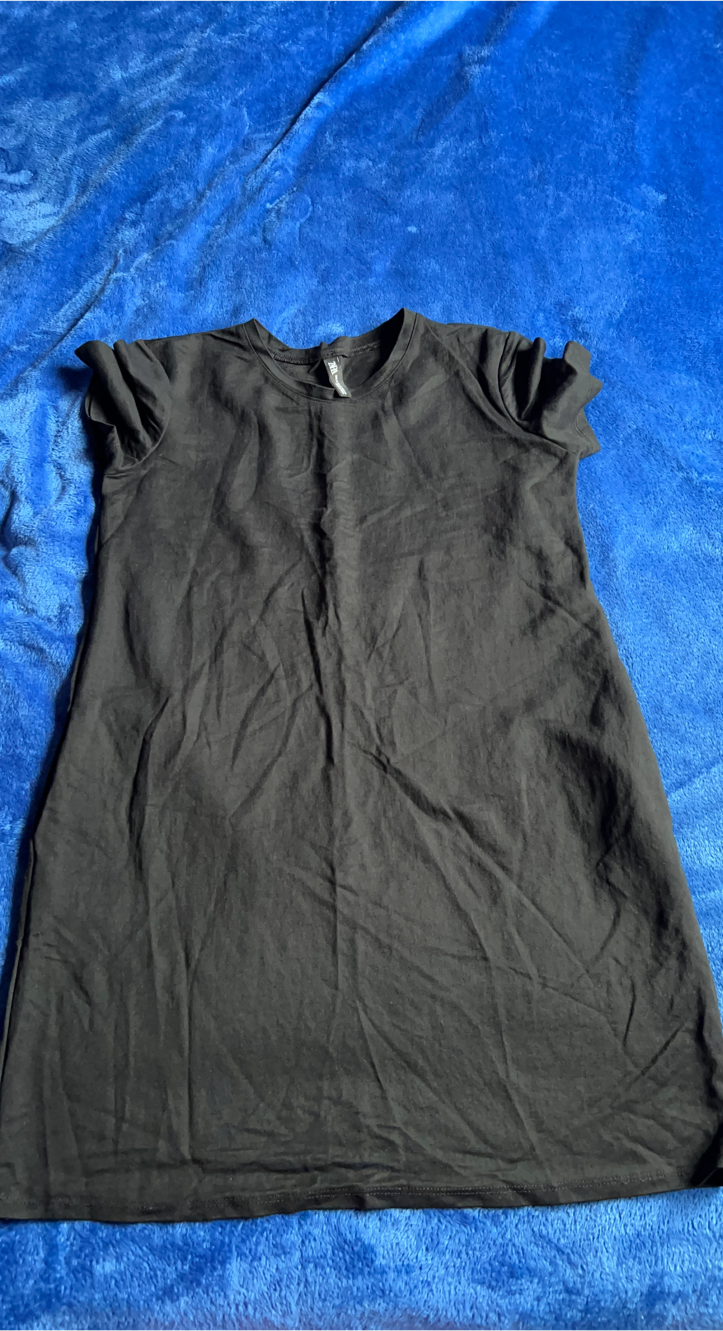 Zara Black T-shirt Dress - Size M