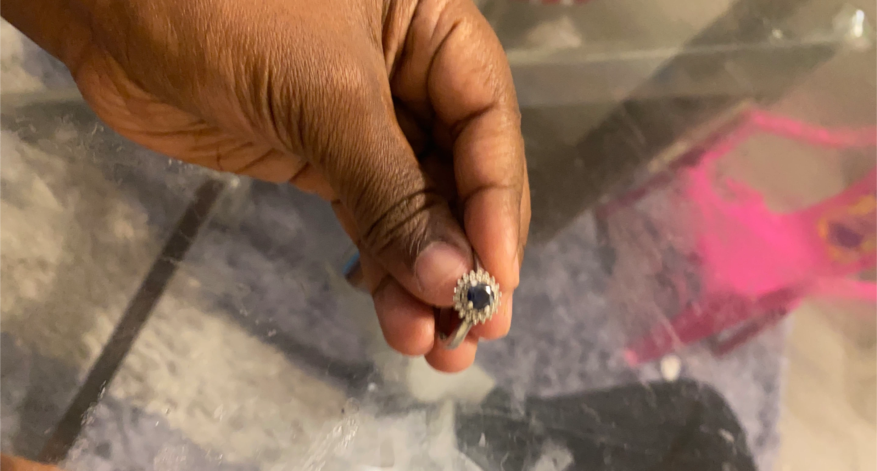 Ring with Blue Stone thumbnail