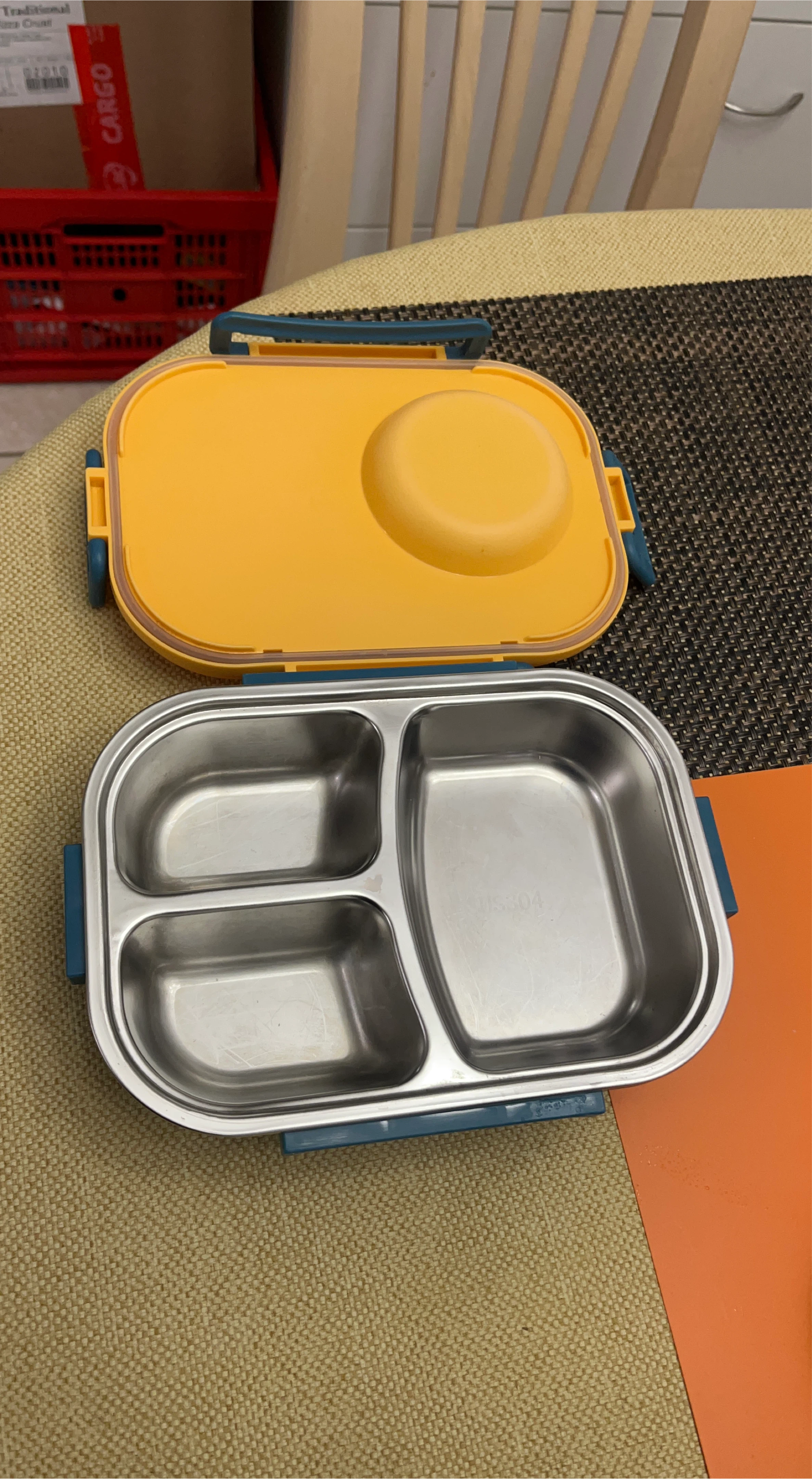Yellow Stainless Steel Bento Lunch Box