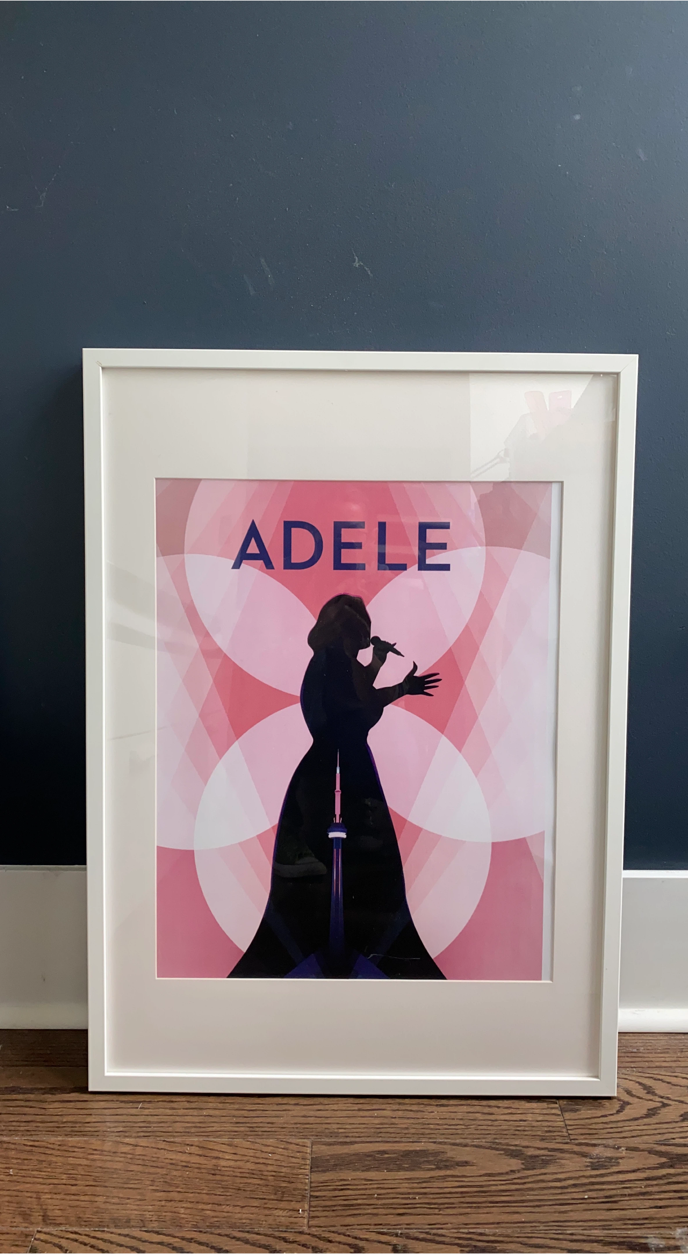 Framed Adele Print with CN Tower image indicator(1)