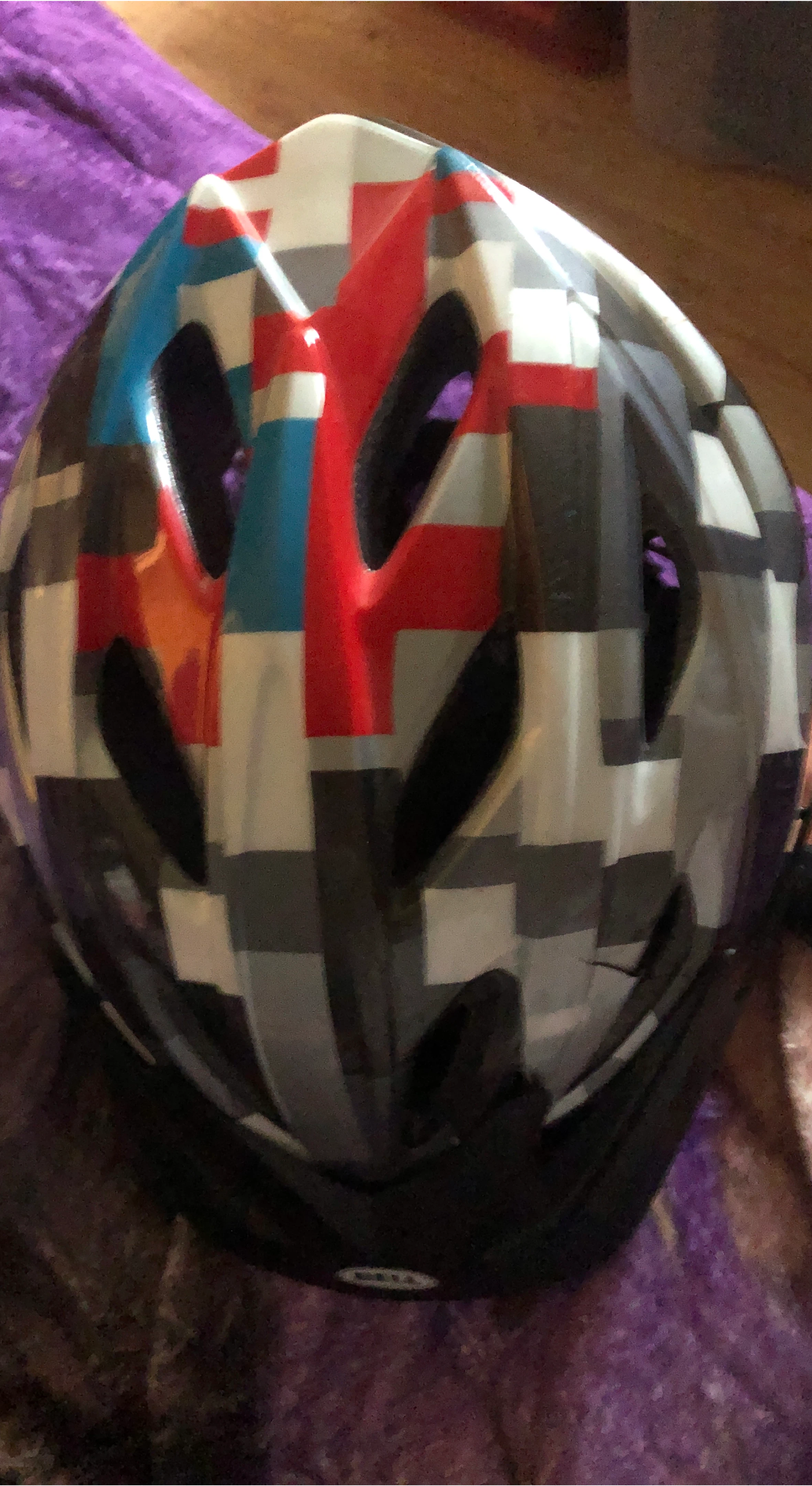 Bell Bike Helmet - Red, Blue, Grey