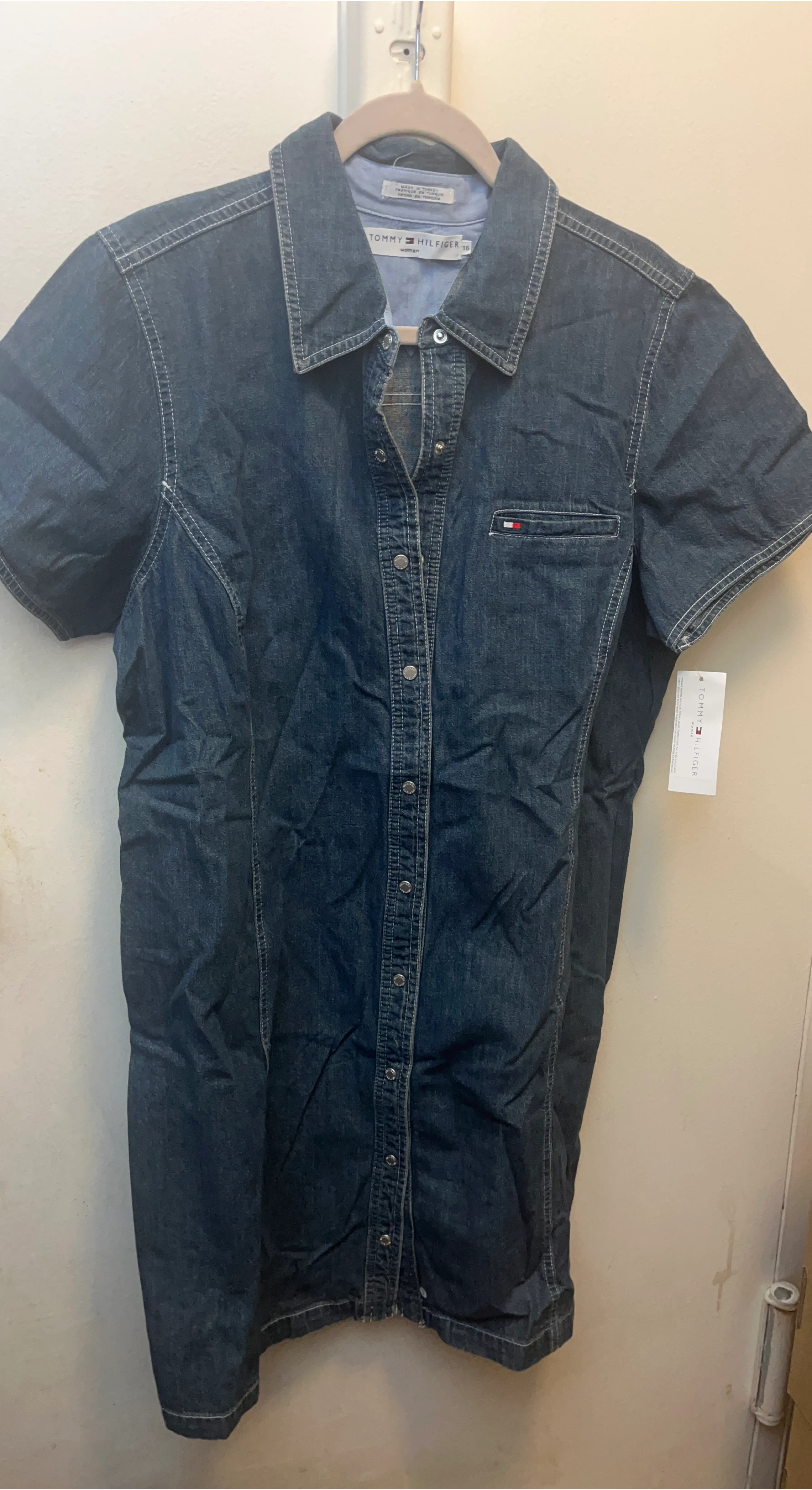 Tommy Hilfiger Denim Shirt Dress - Size 16