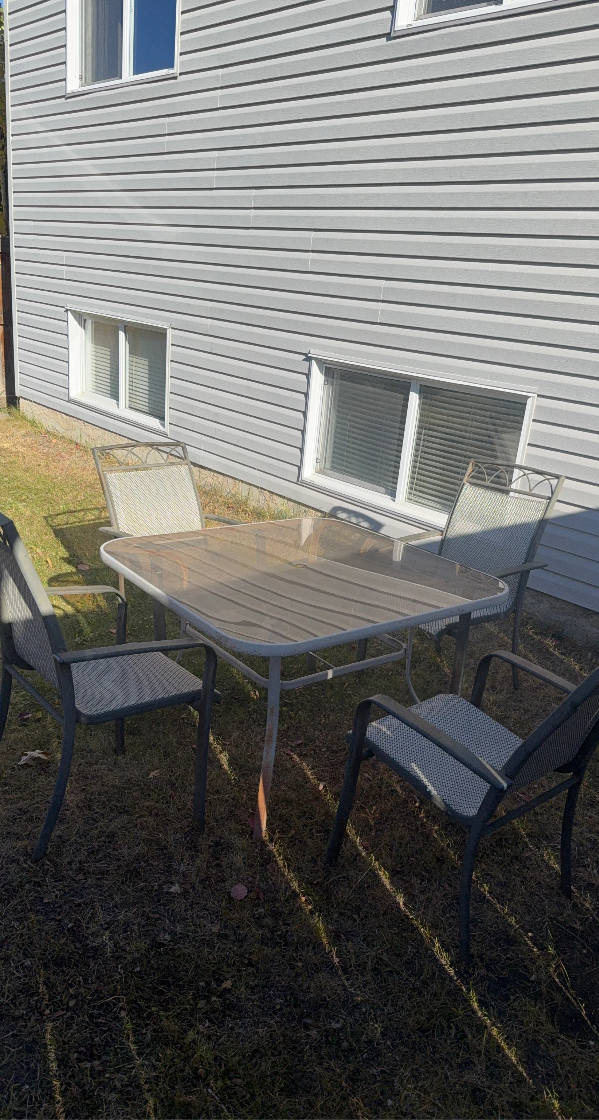 Outdoor Dining Table & 4 Chairs