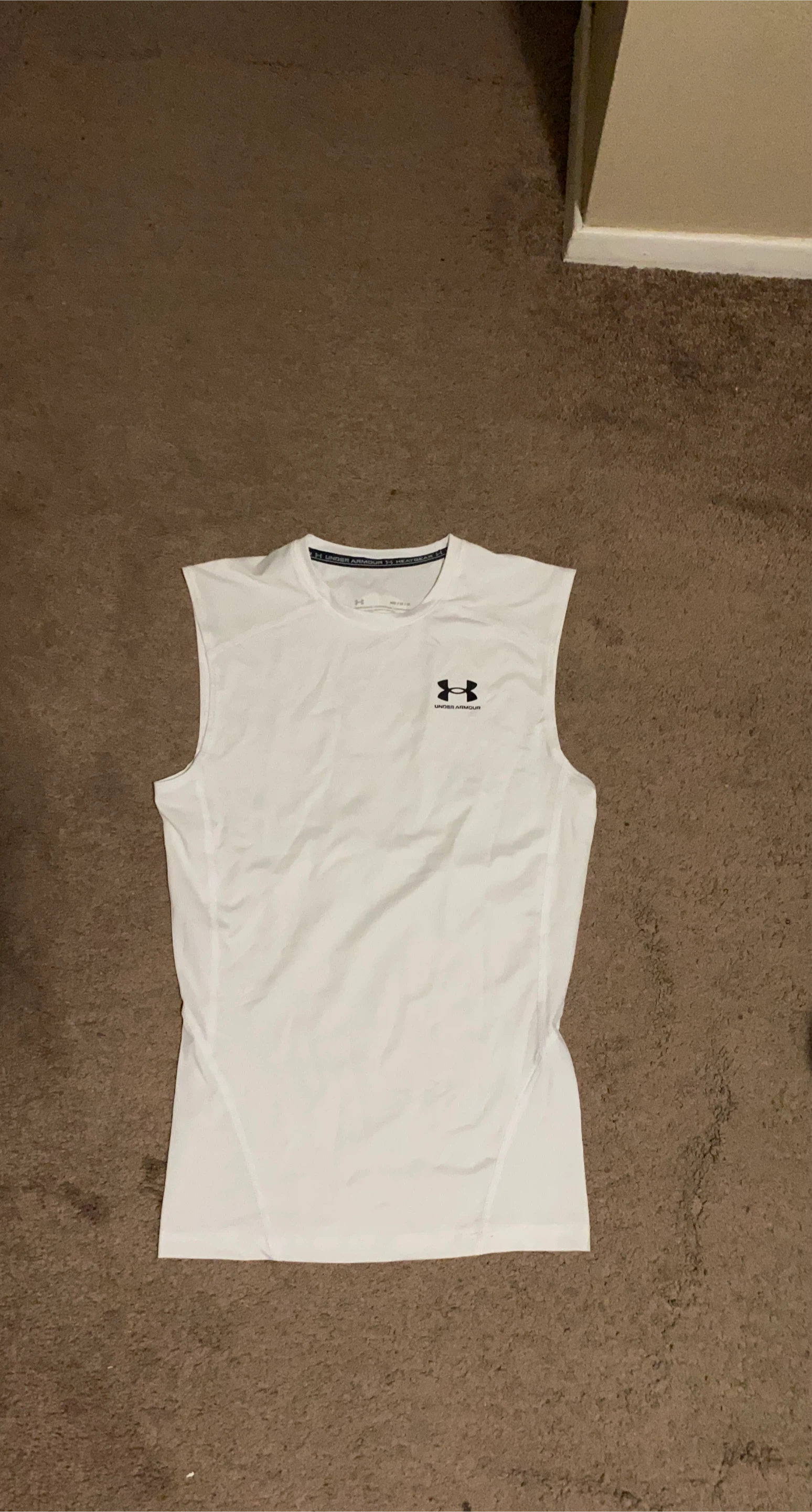 Under Armour HeatGear Sleeveless Shirt - White