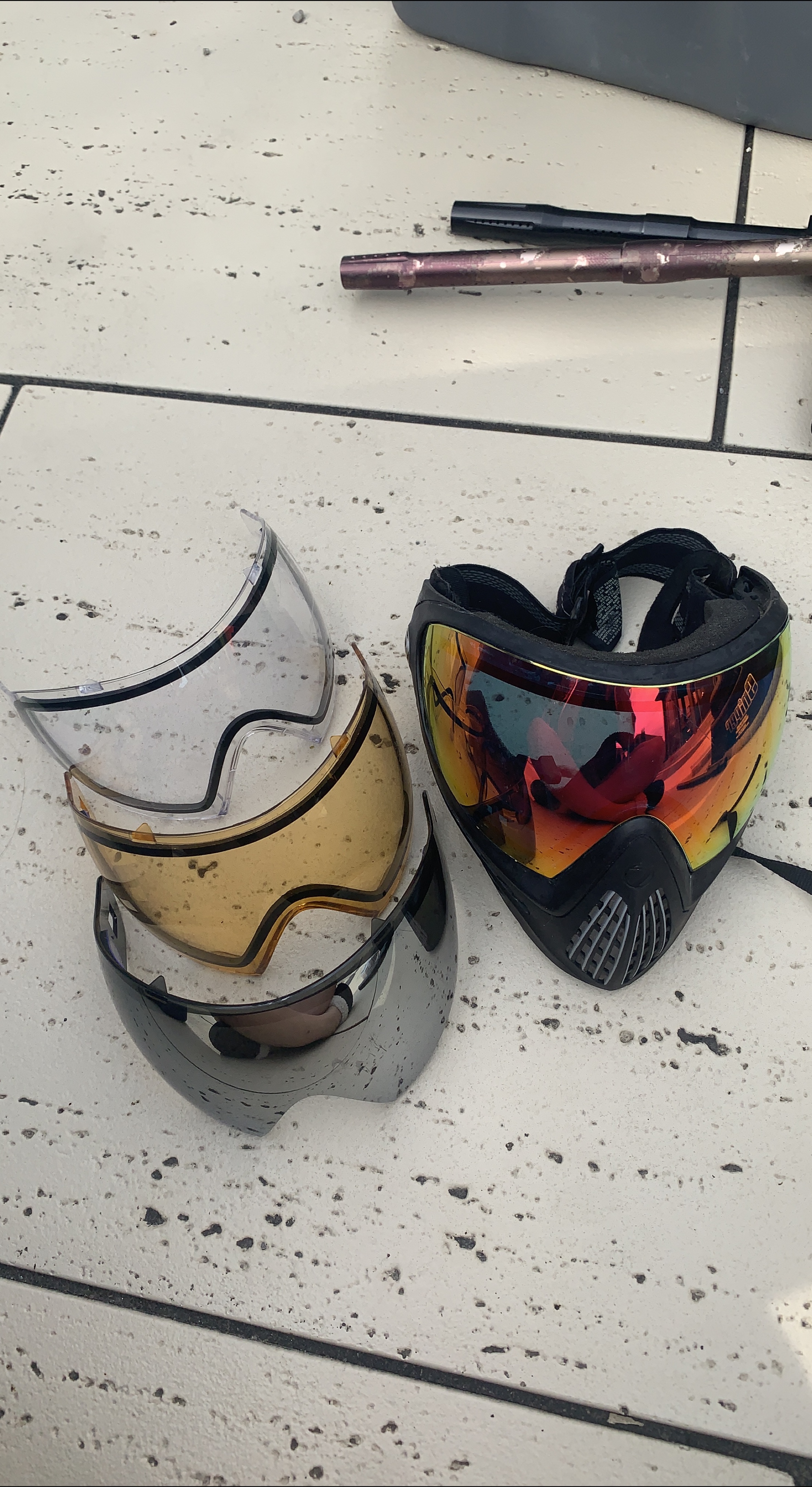 Paintball Mask with Extra Lenses