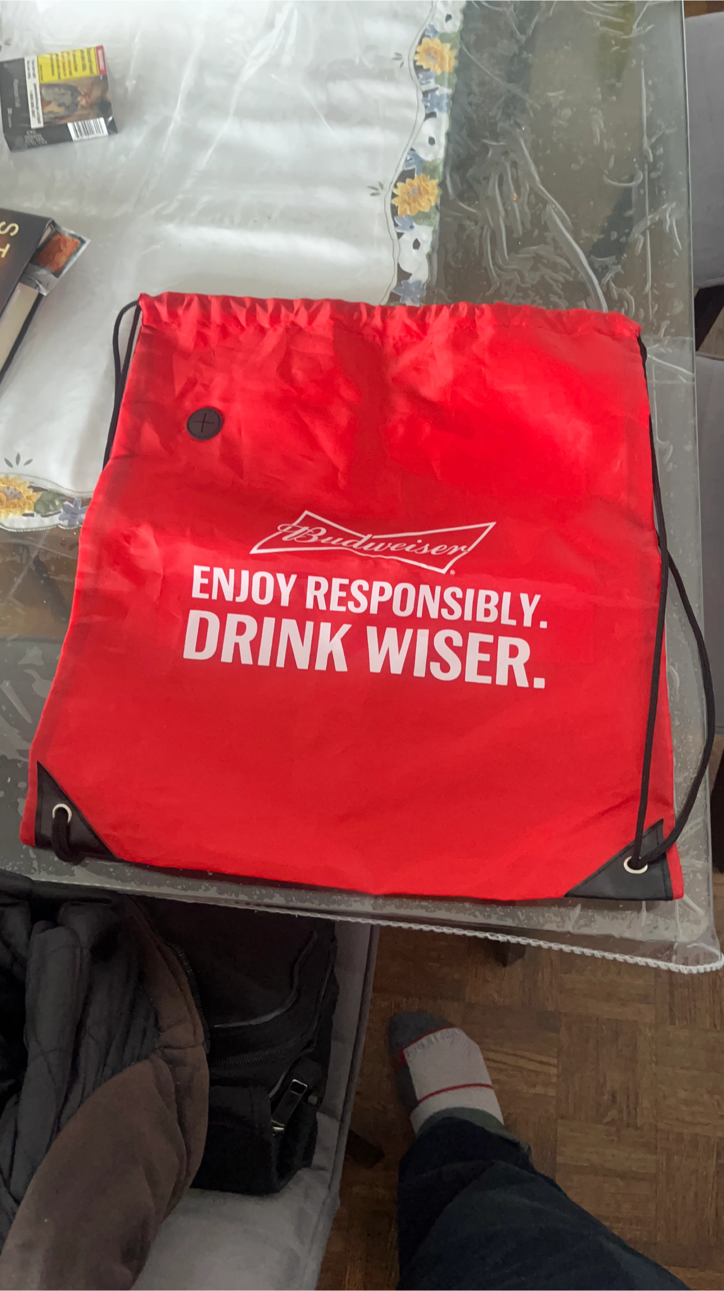 Budweiser Drawstring Bag - Red thumbnail