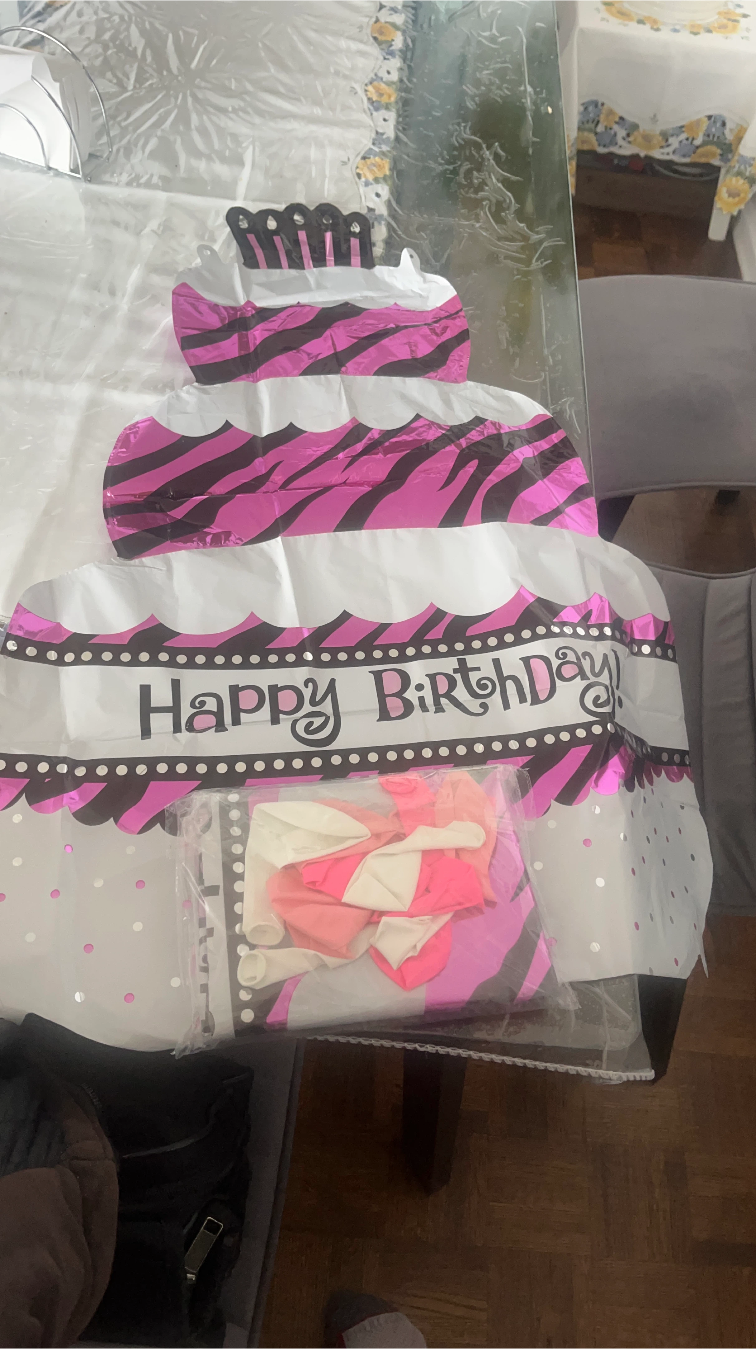 Happy Birthday Cake Balloon Set thumbnail