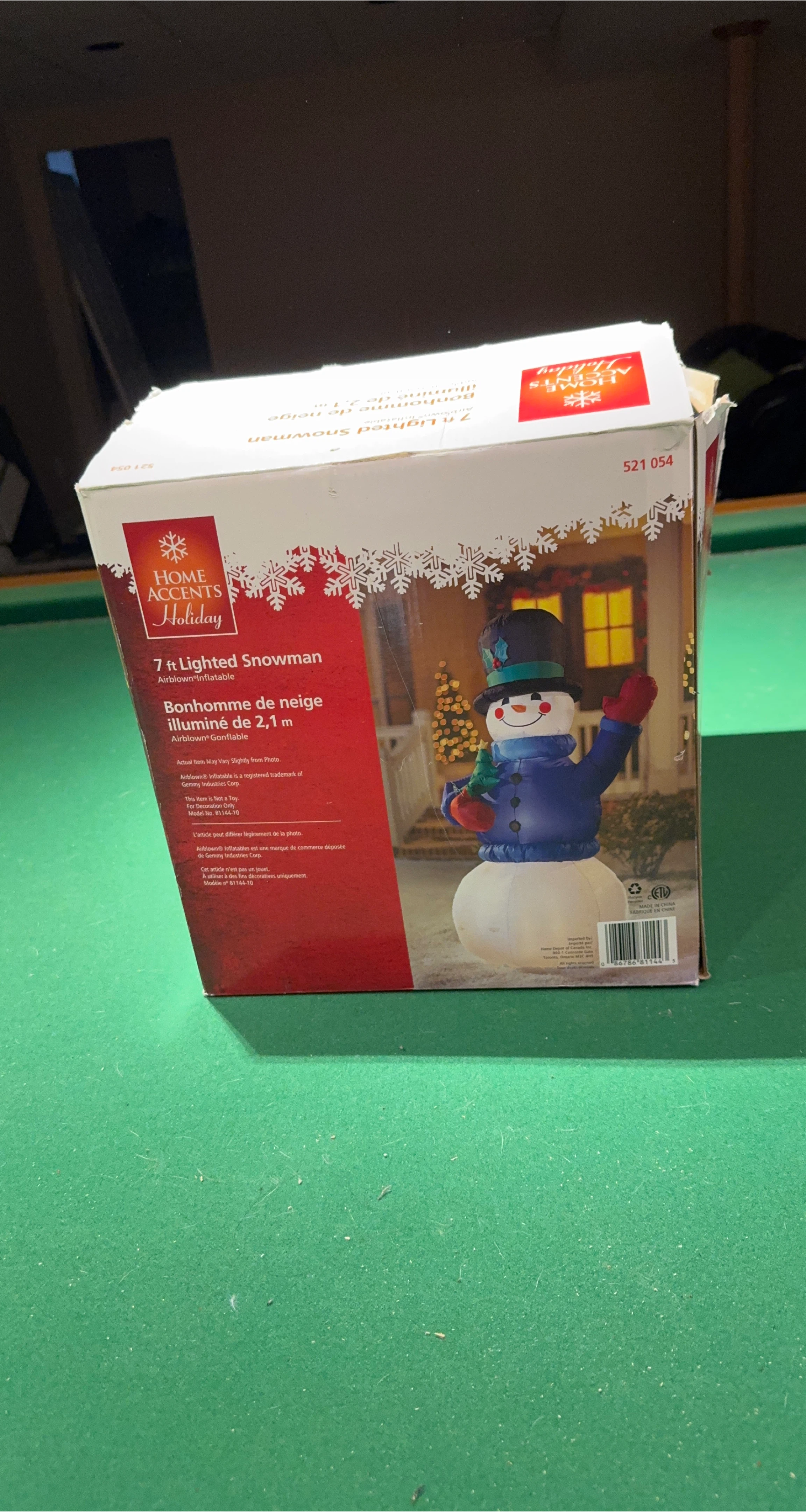 Home Accents Holiday 7 ft Lighted Snowman thumbnail