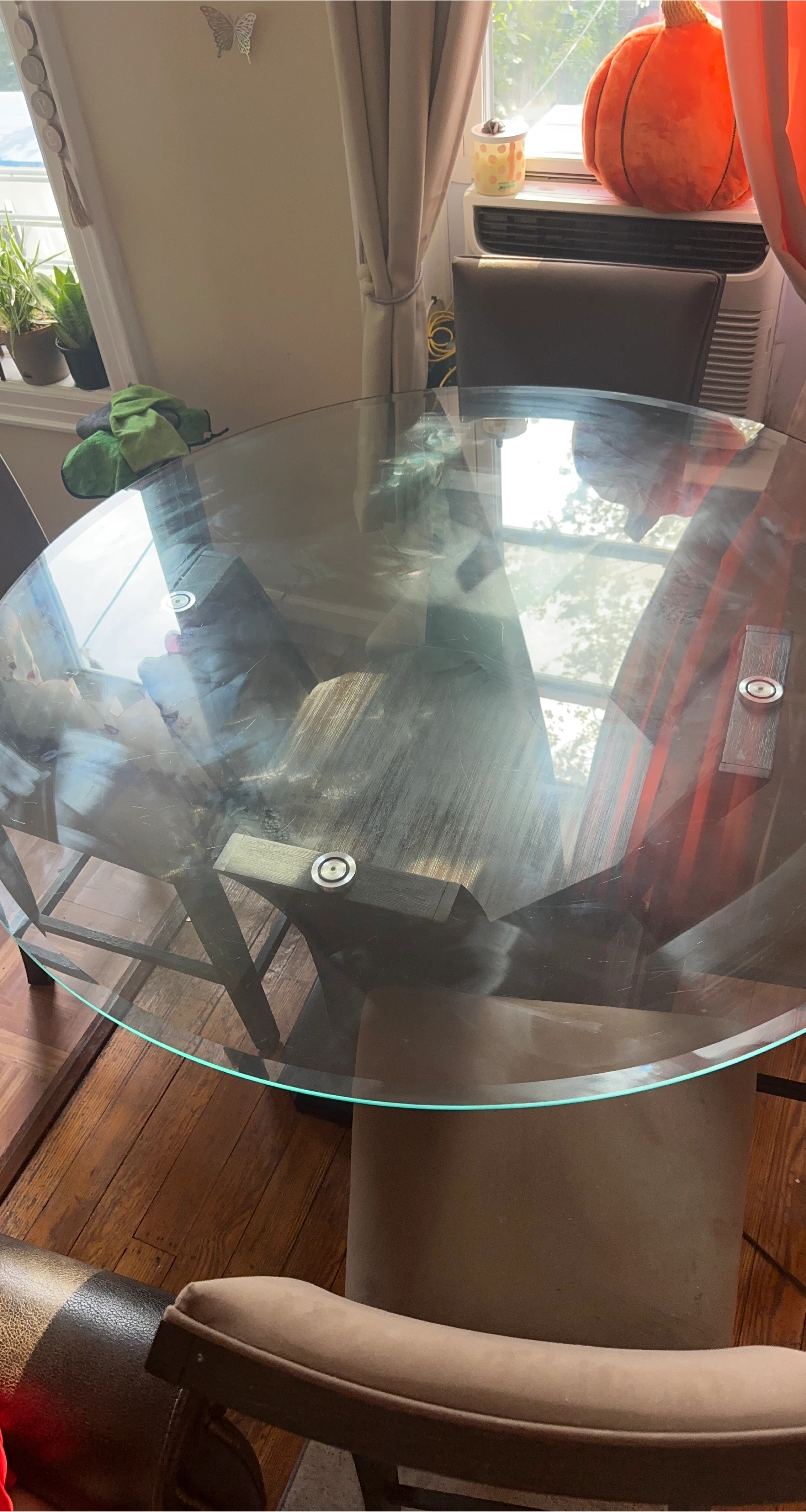 Glass Top Dining Table