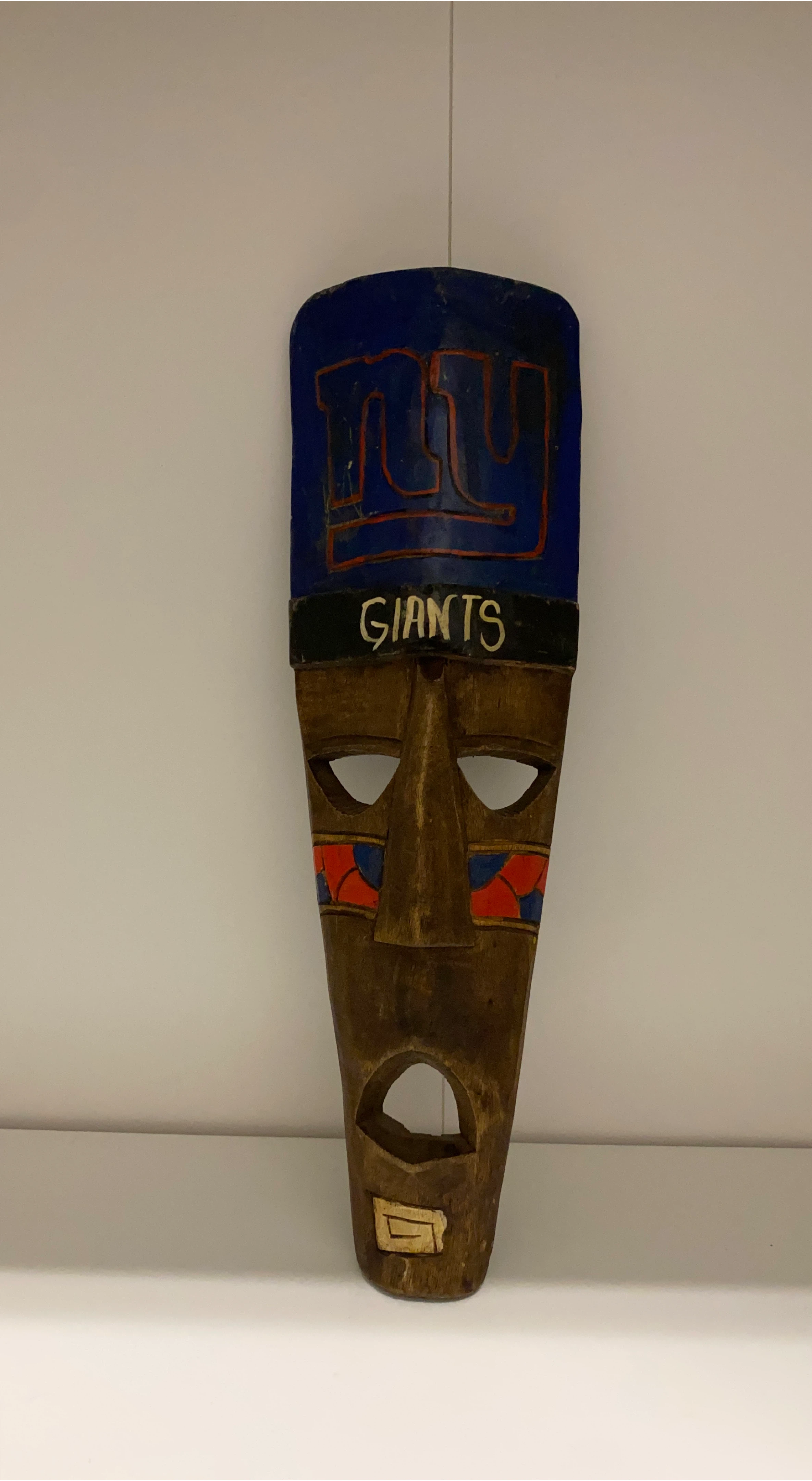 NY Giants Wooden Mask image indicator(1)