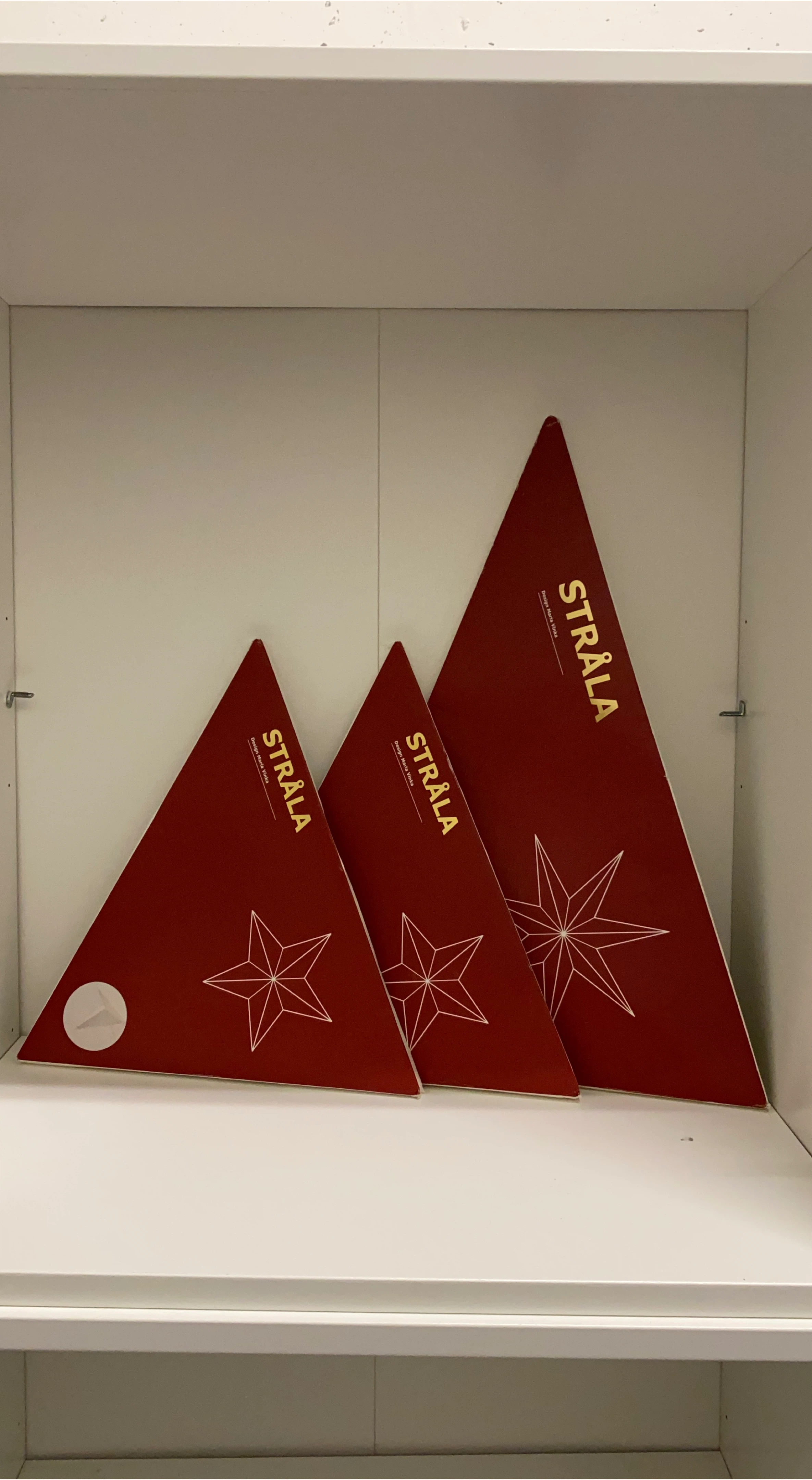 IKEA STRÅLA Red Star Decoration 3 pack thumbnail
