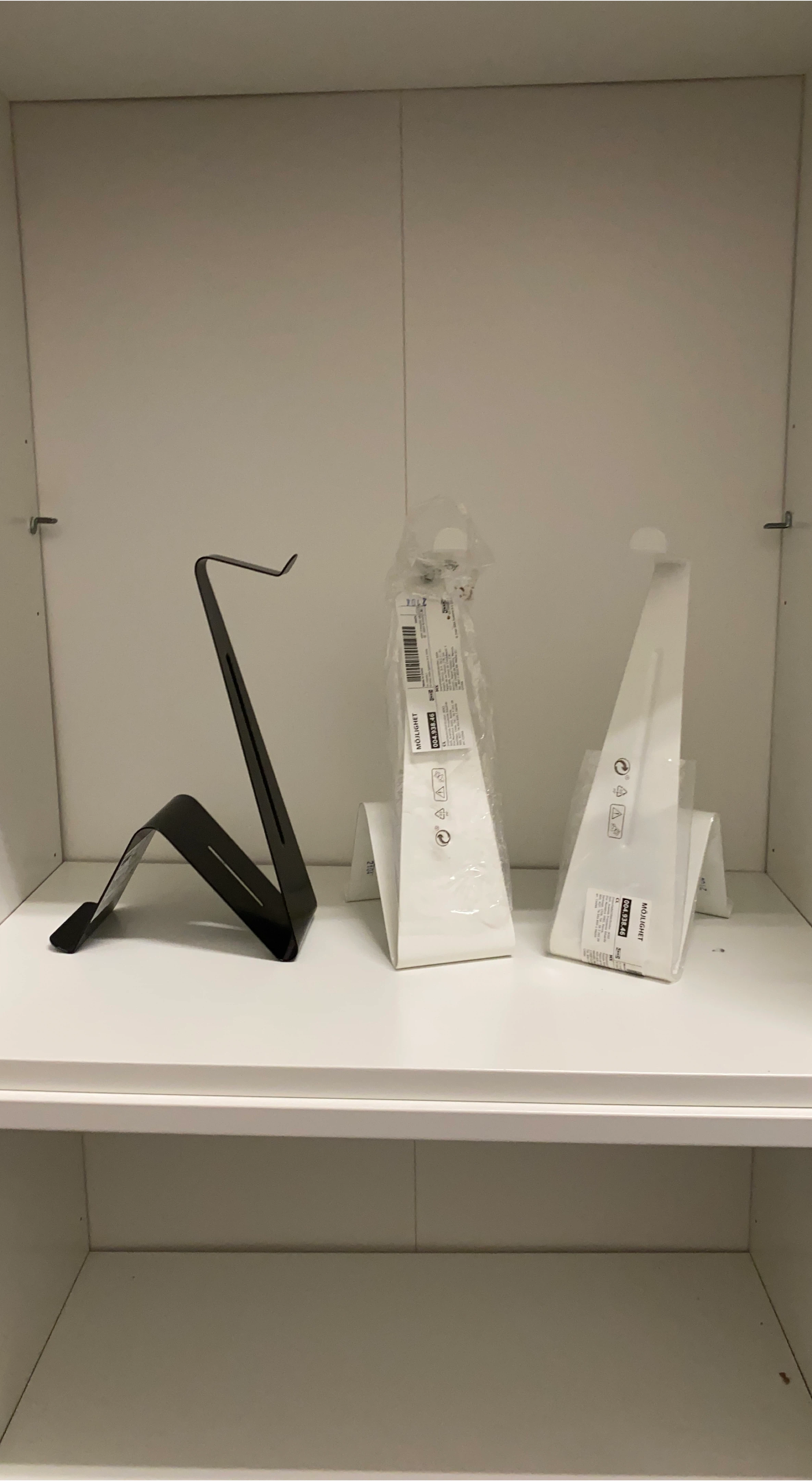3x IKEA MOJLIGHET Tablet stand, black or white thumbnail