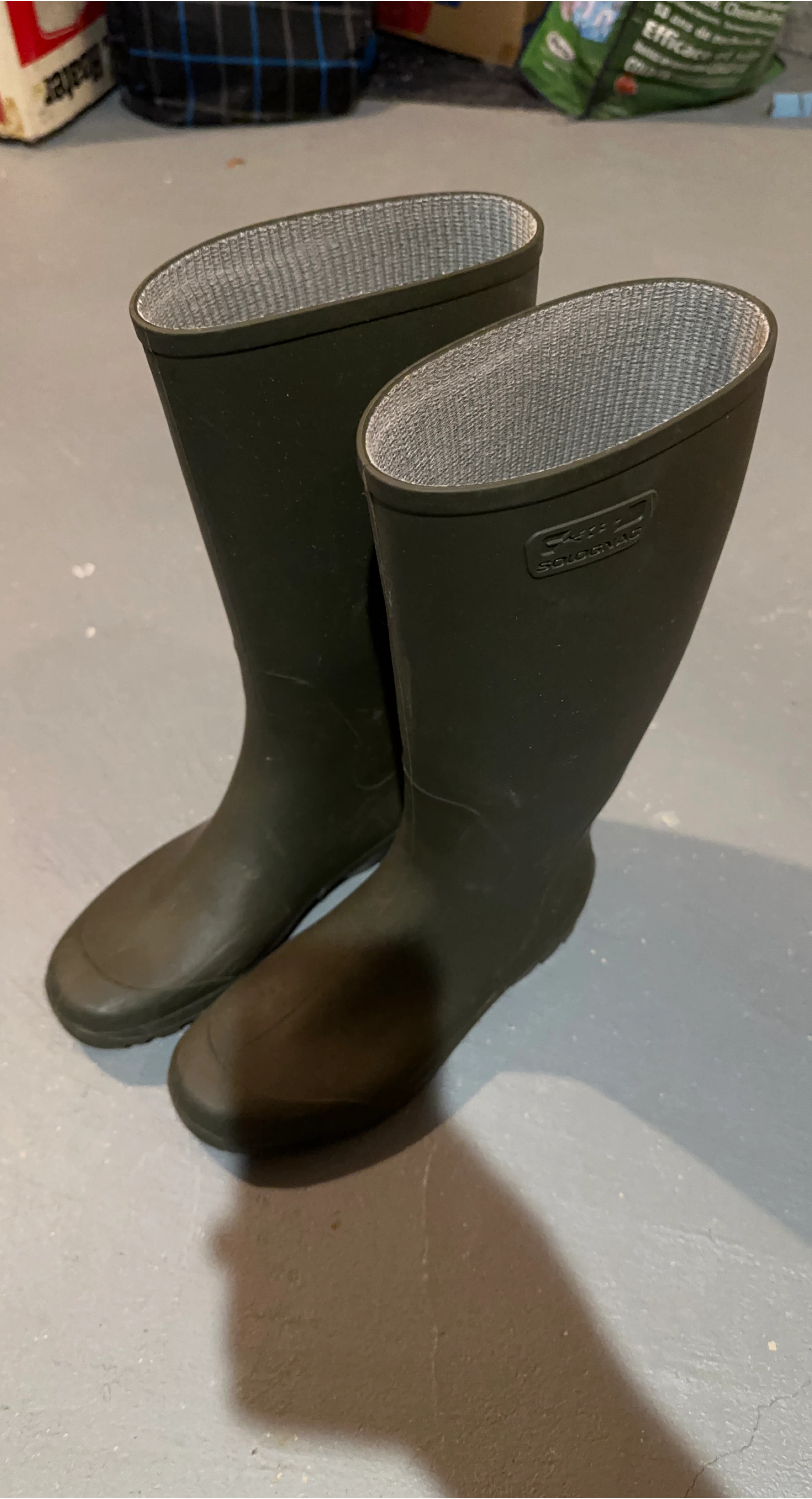 Solognac Wellington Boots - Size US 5/6 23.5/24 thumbnail