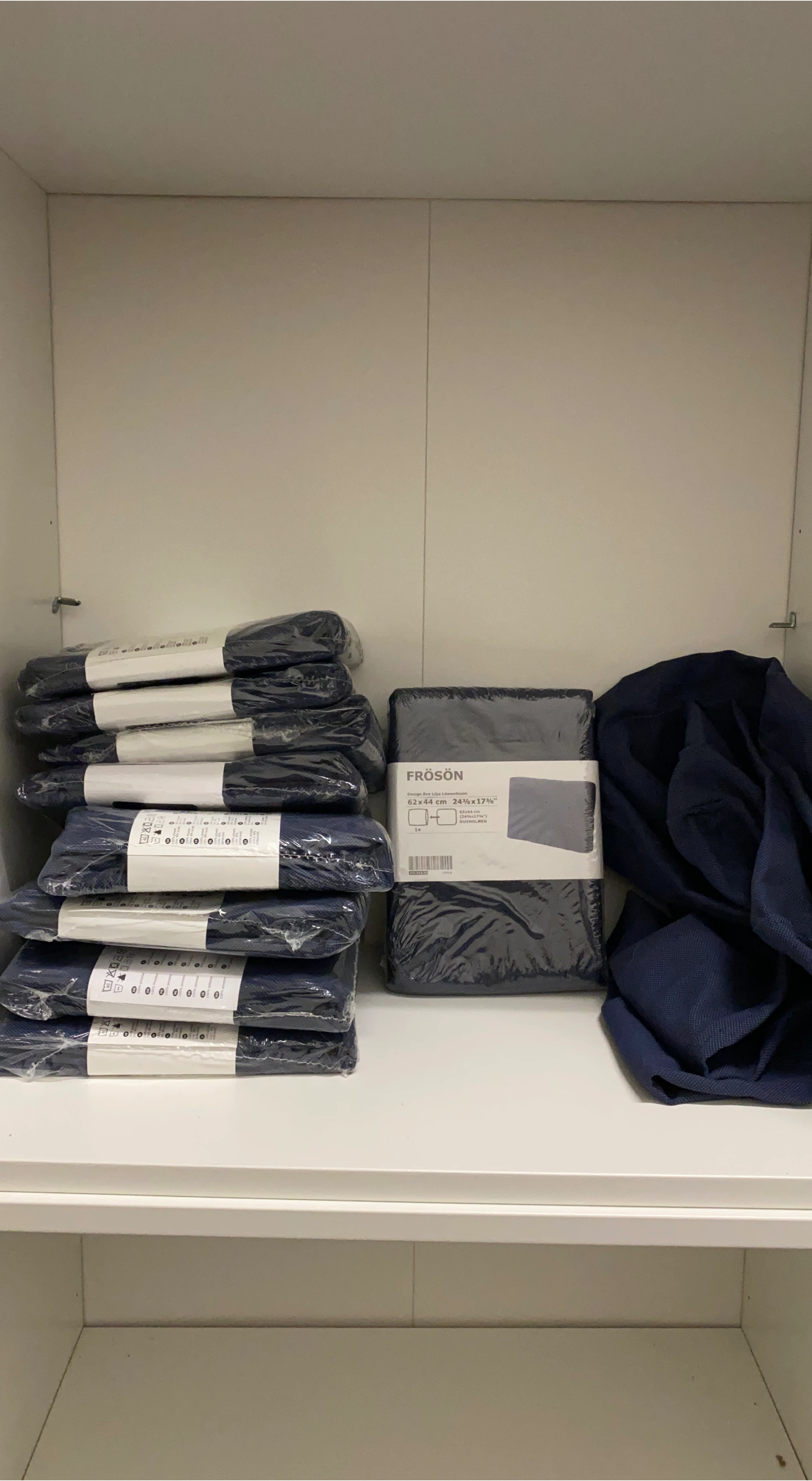10× IKEA FRÖSÖN NAVY Cushion Cover, 62x44 cm thumbnail