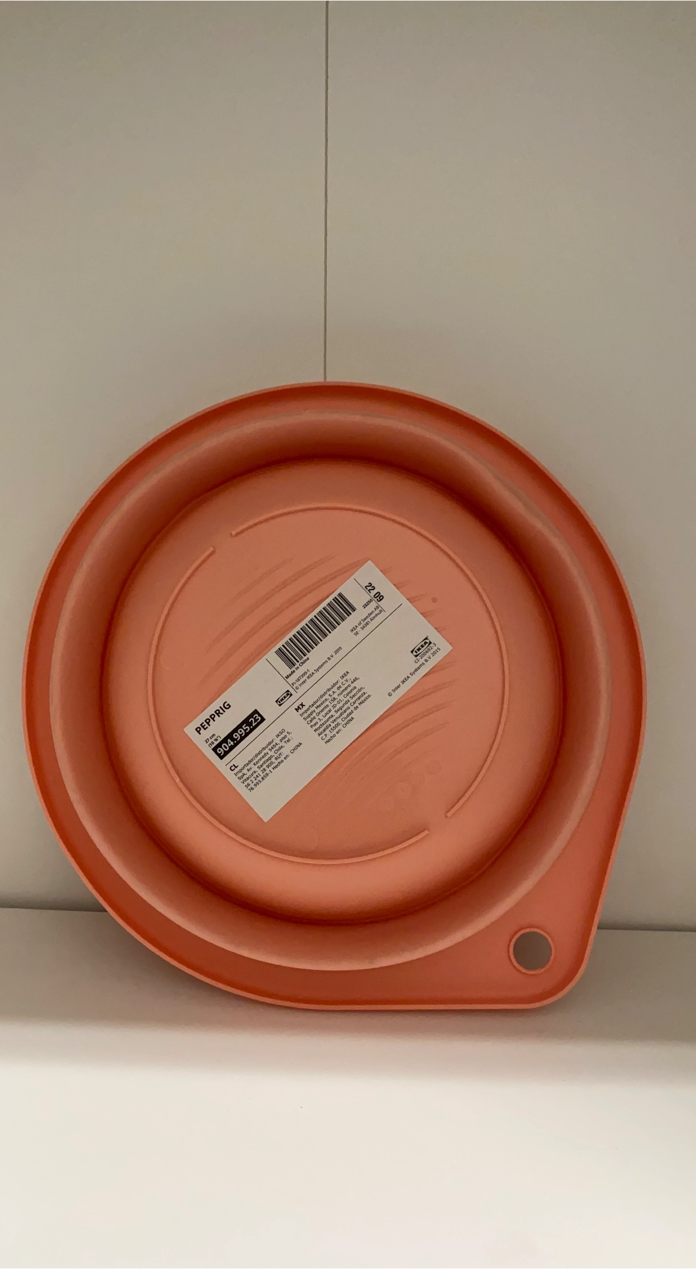 IKEA PEPPRIG Pink Washing-up Bowl - 27cm thumbnail