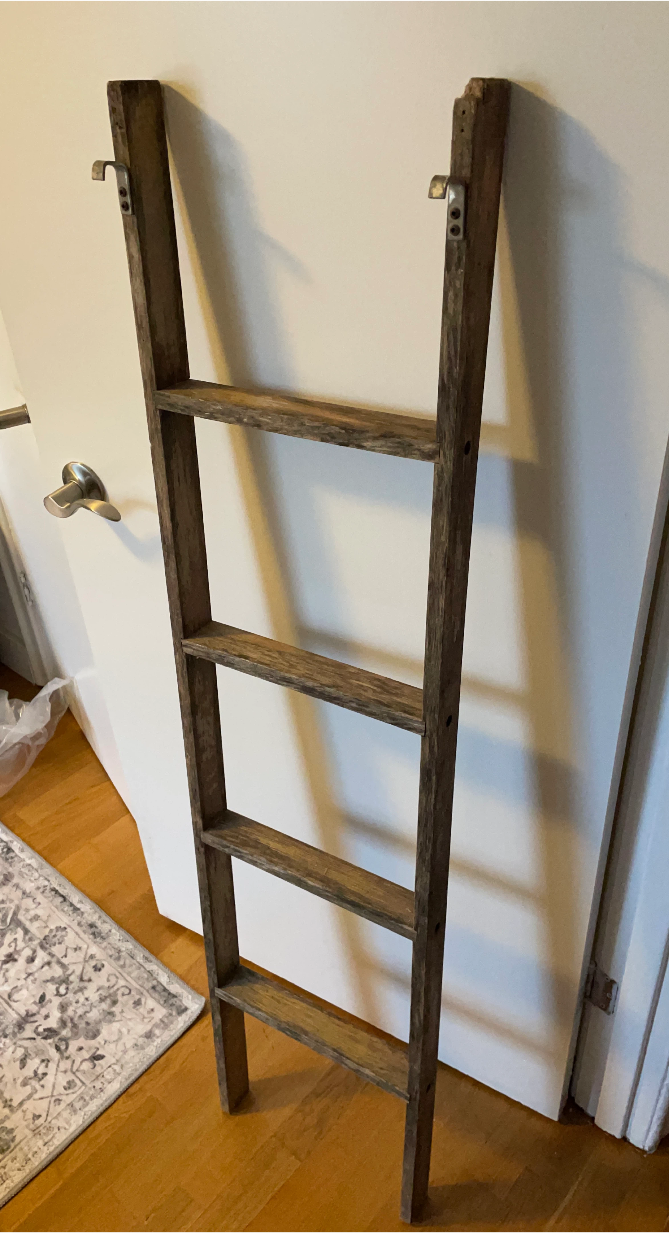 Rustic Wooden BunkBed / Bkanket Ladder thumbnail