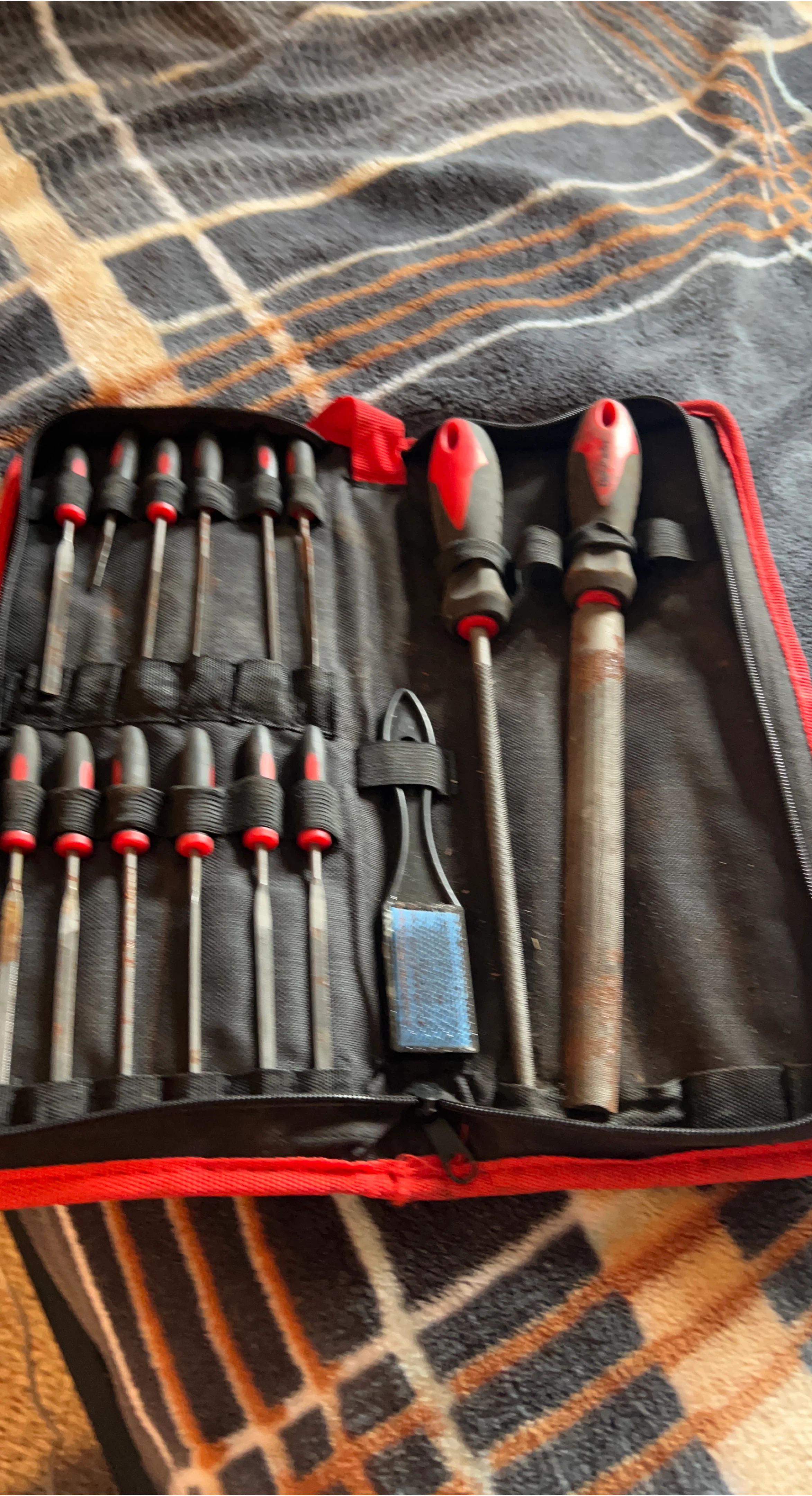 Screwdriver and File Set in Case