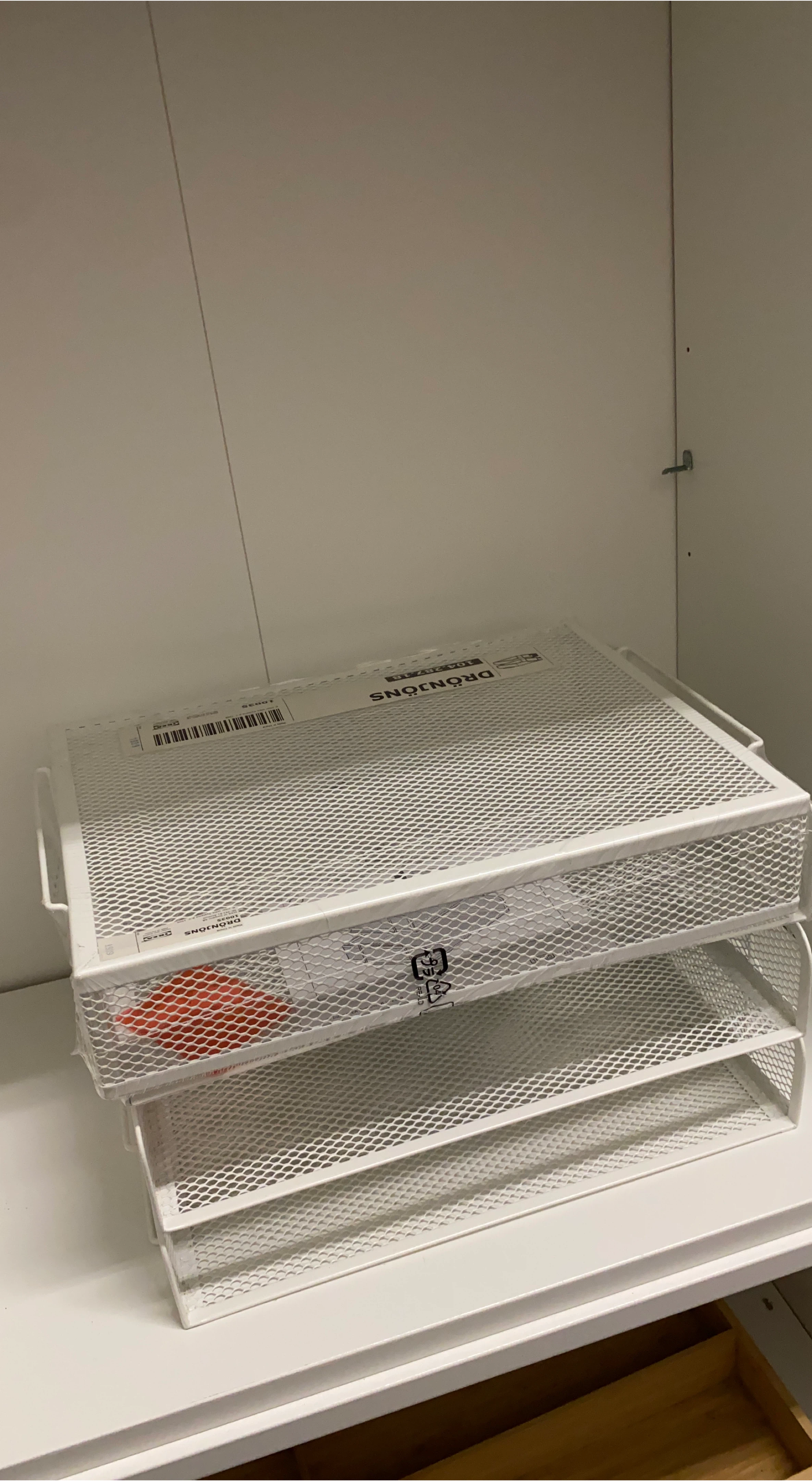 IKEA DRÖNJÖNS White Desk Organizer thumbnail