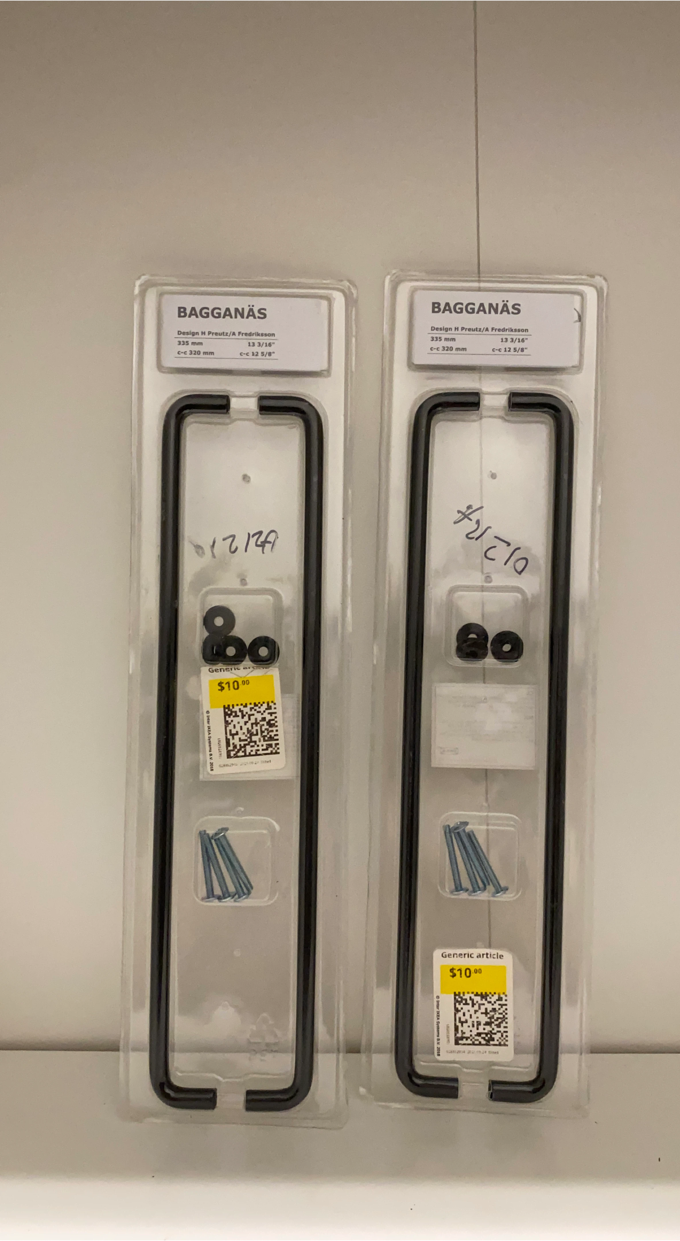 2x IKEA Bagganas Handle, 335 mm image indicator(1)
