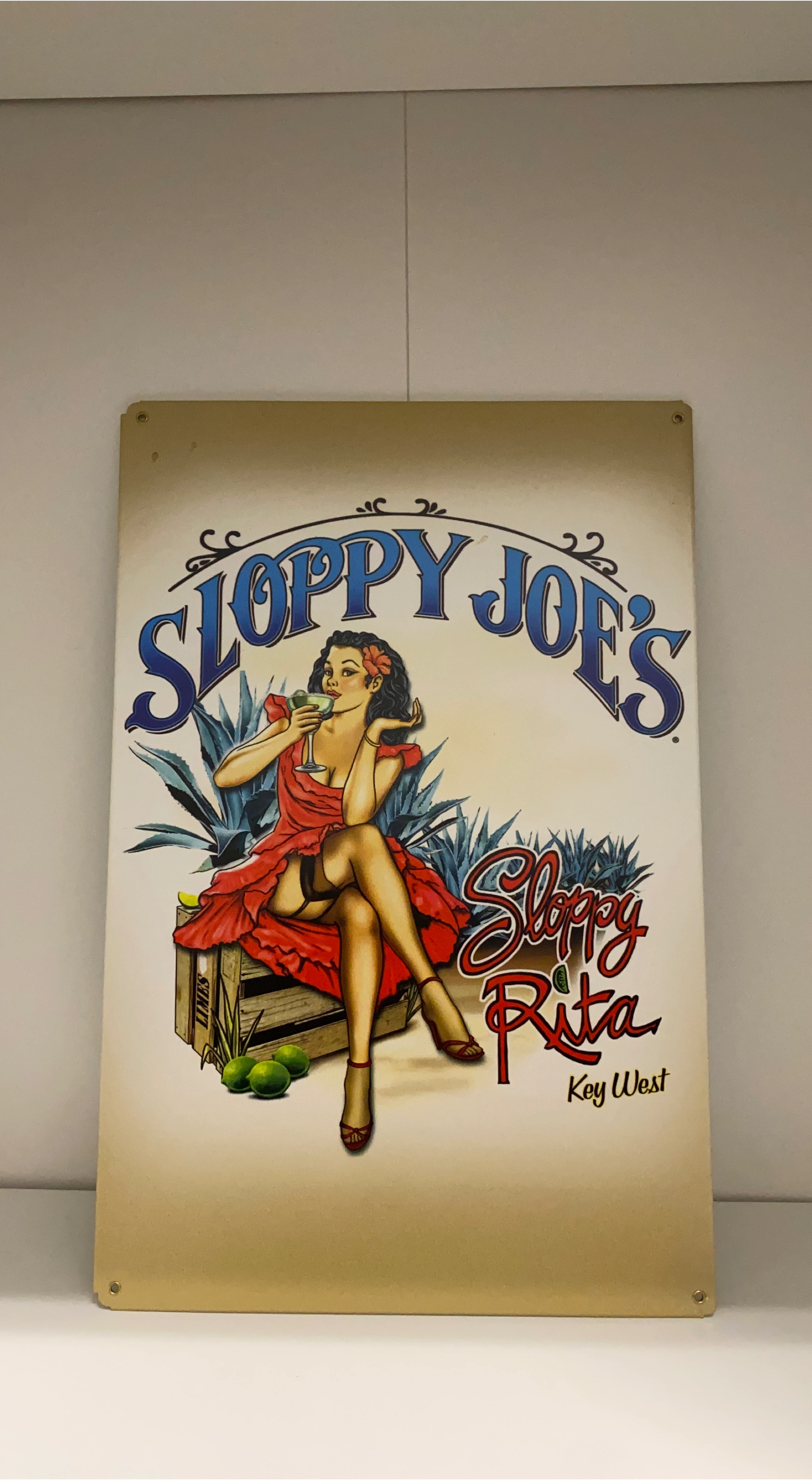 Sloppy Joe's Sloppy Rita Key West Metal Sign thumbnail