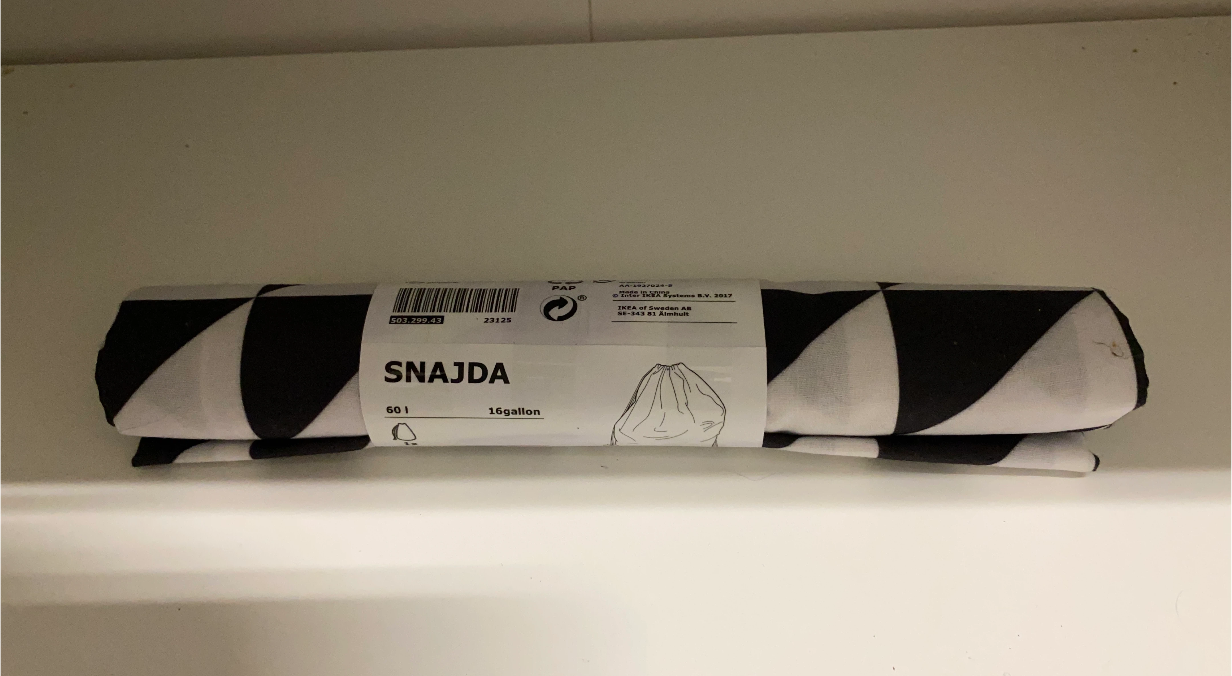 IKEA SNAJDA Laundry Bag - 60L / 16 Gallon thumbnail